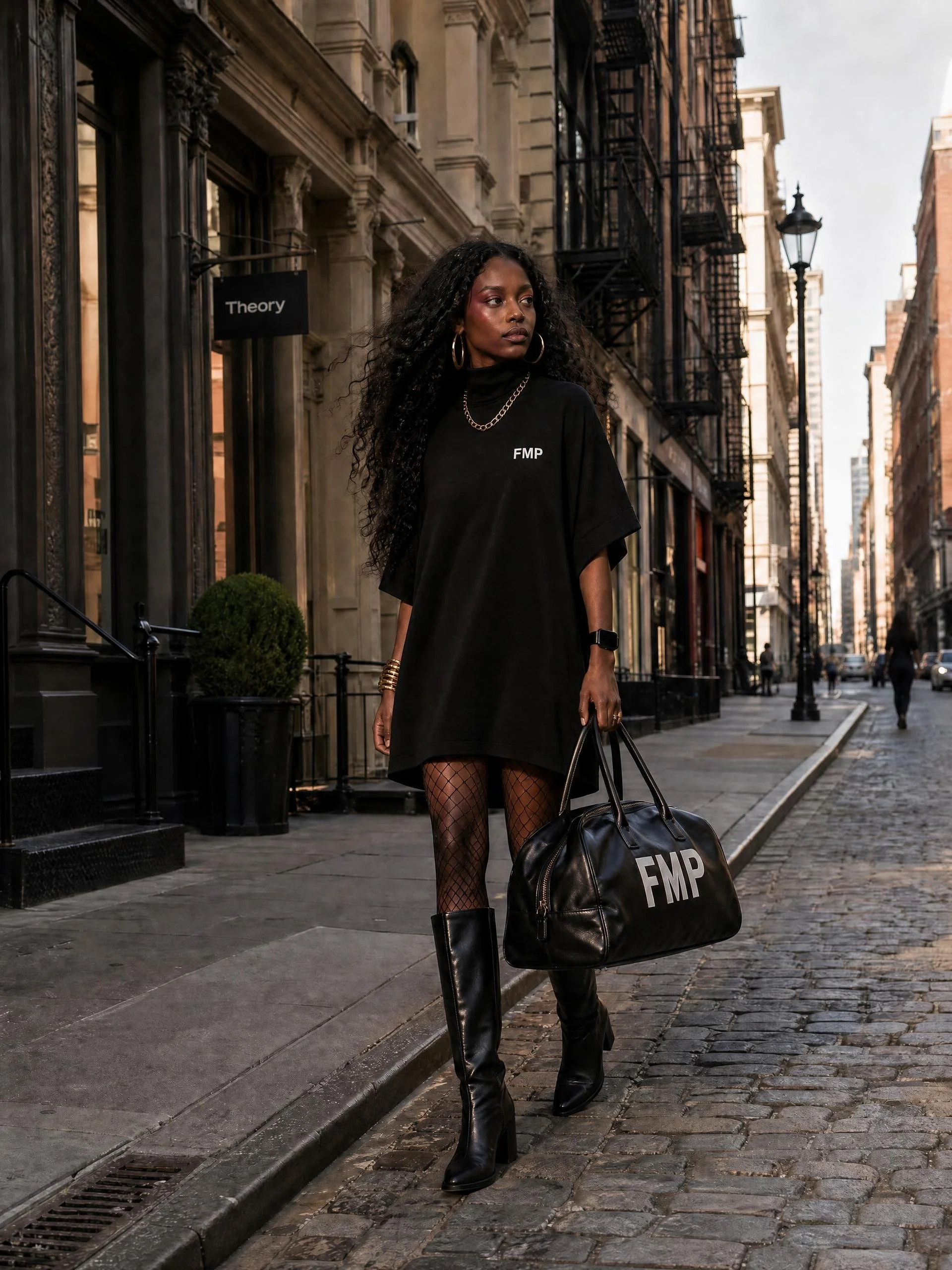 Women’s Turtleneck Batwing T-Shirt Dress