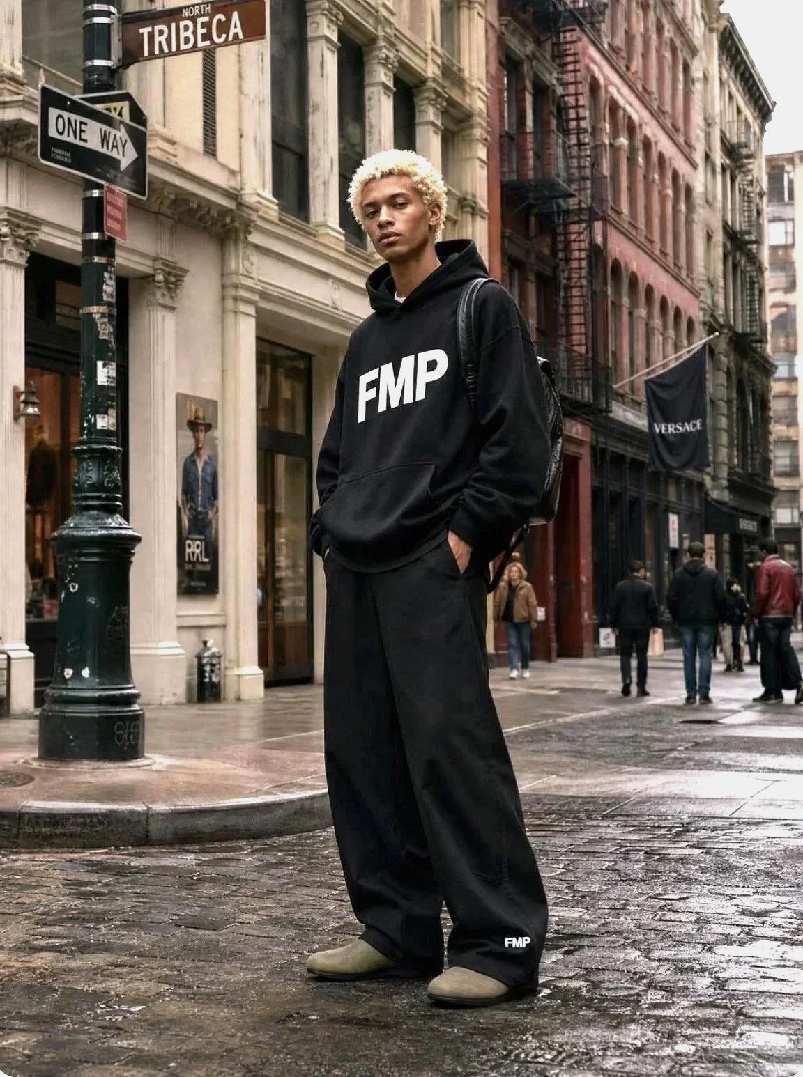FMP Essential Heavyweight Cotton Hoodie and Oversized Cotton Pants