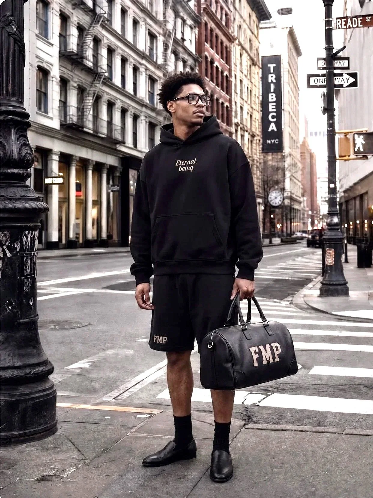 Eternal Being Essential Heavyweight Hoodie and Essential Heavyweight Fleece Shorts