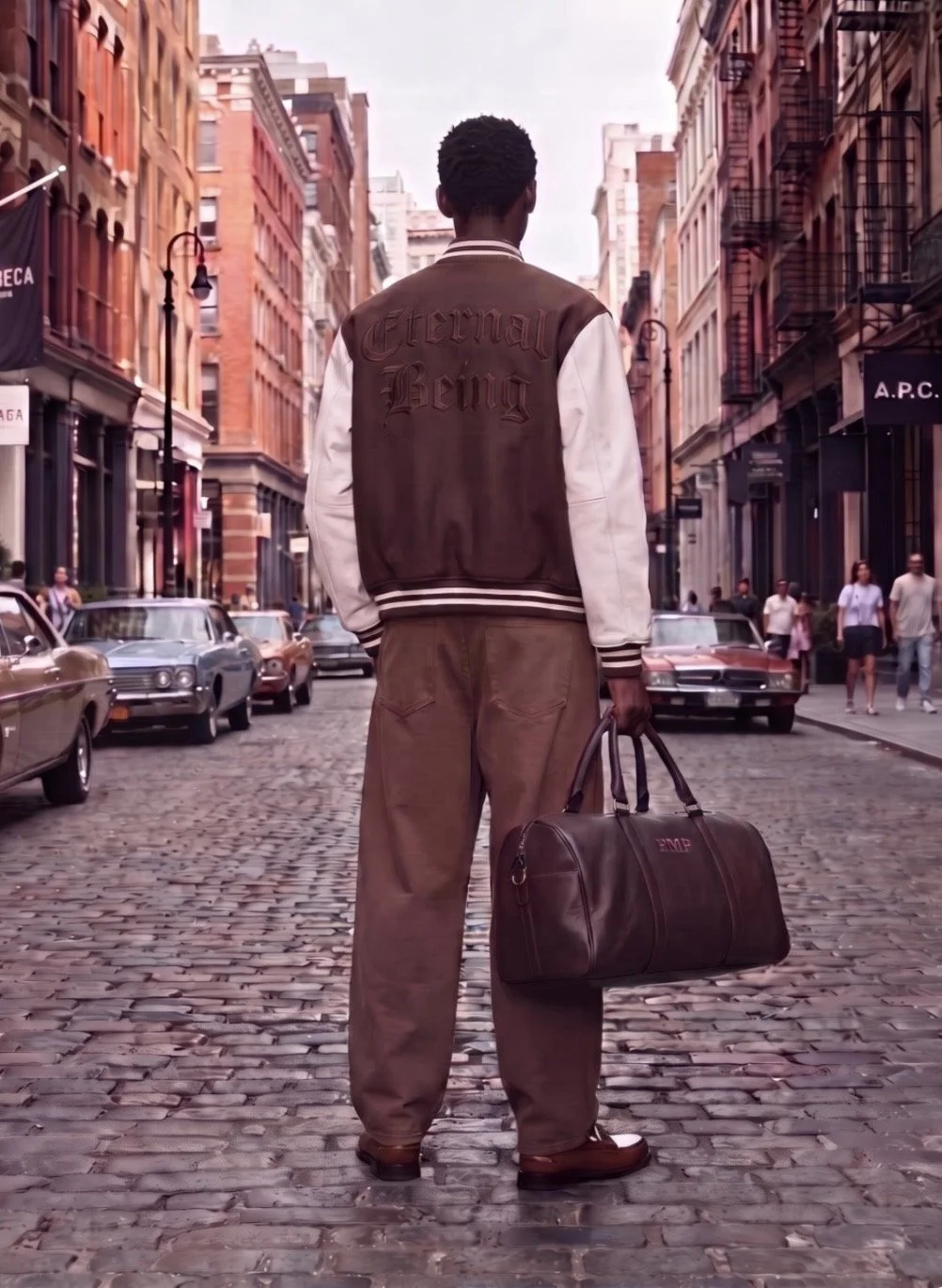“Eternal Being” Two-Toned Varsity Jacket.