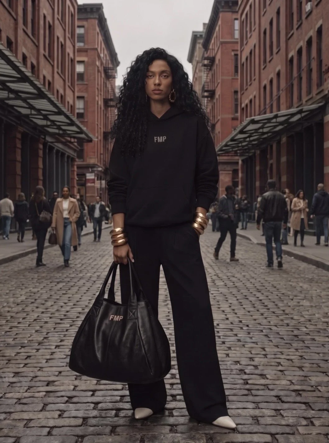 Essential Heavyweight Hoodie and Barrel Leg Pants