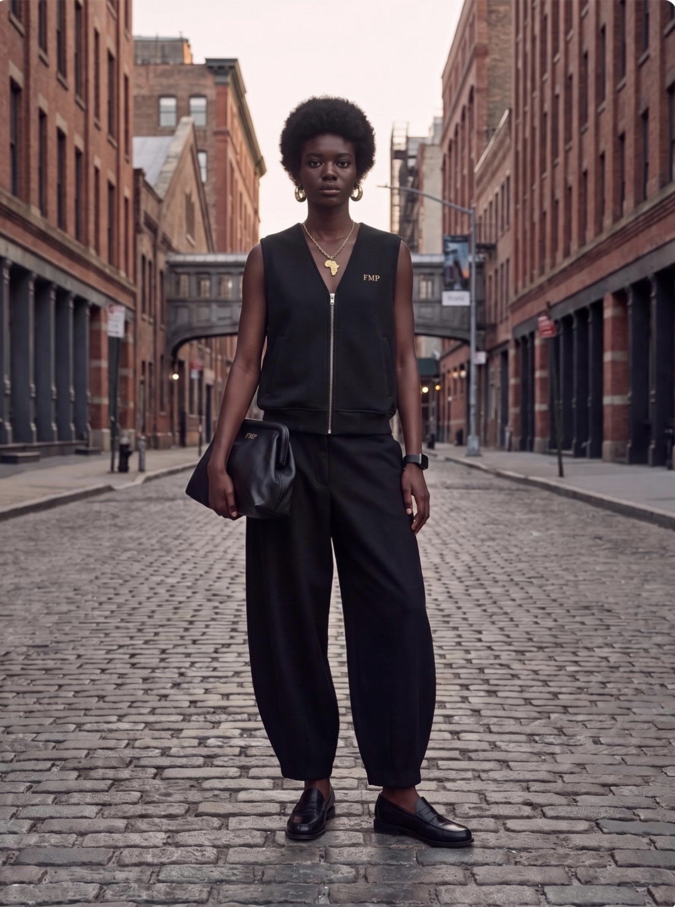 Unisex Barrel Leg Pants
