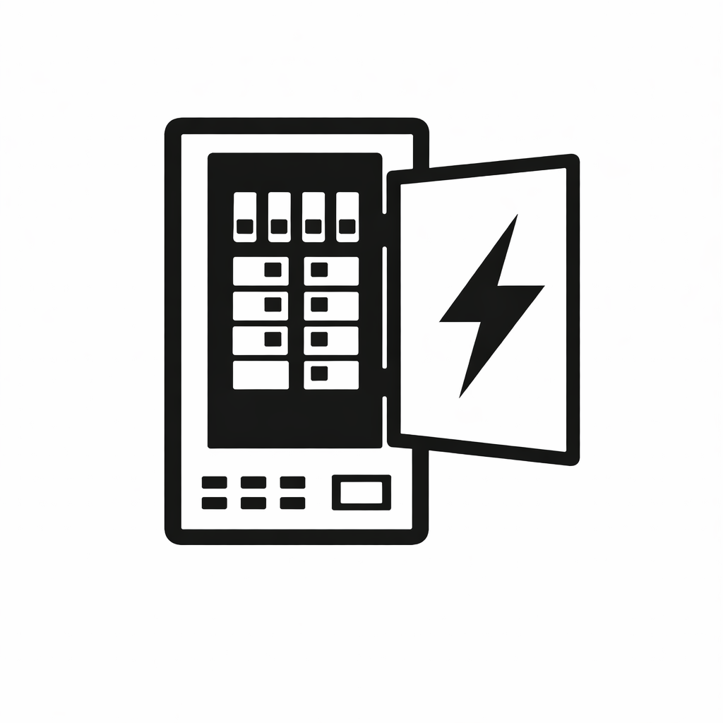 Icon representing electrical panel and service upgrades for residential properties in NEPA.