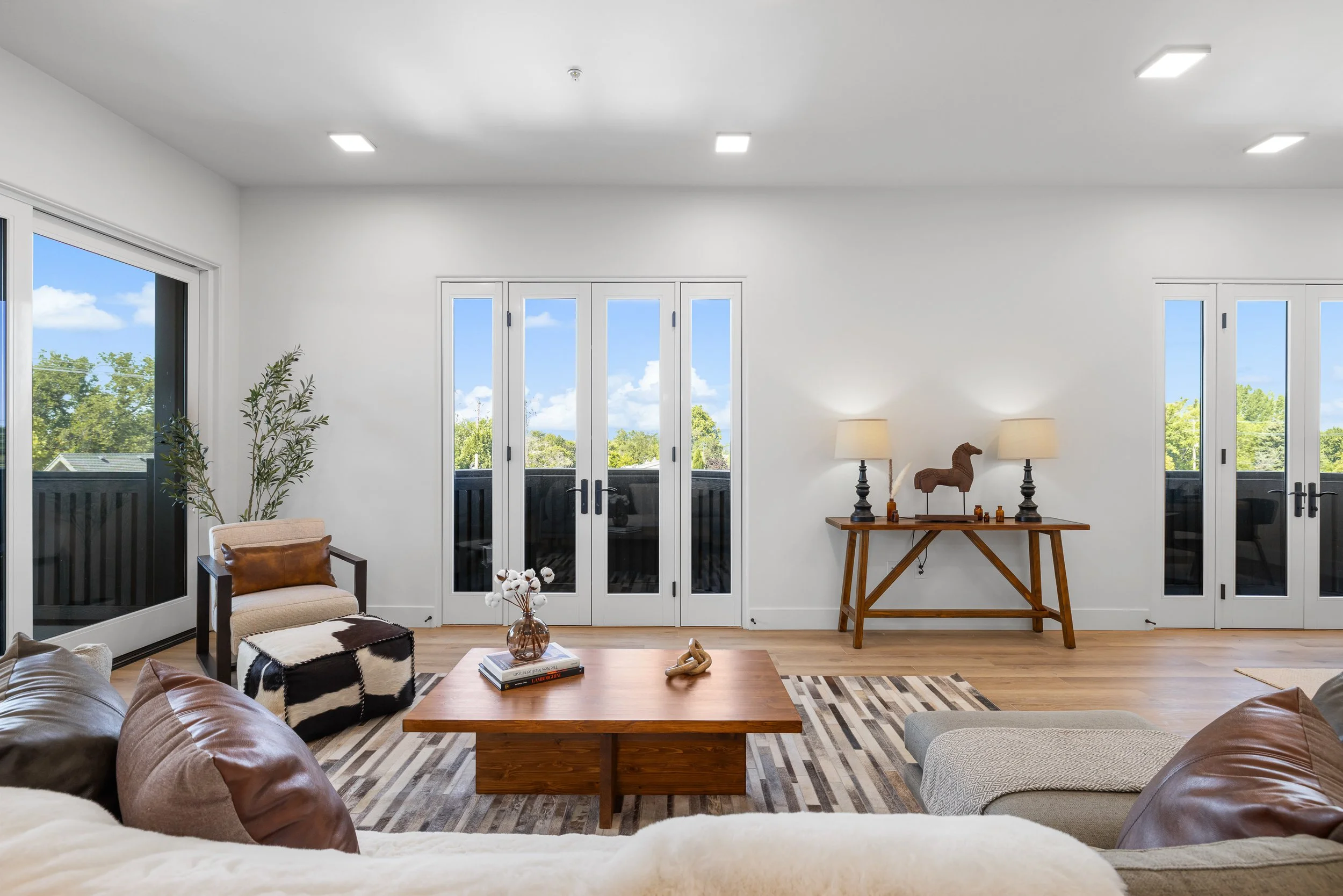 Living area at The Hemingway residence in Downtown Eagle.
