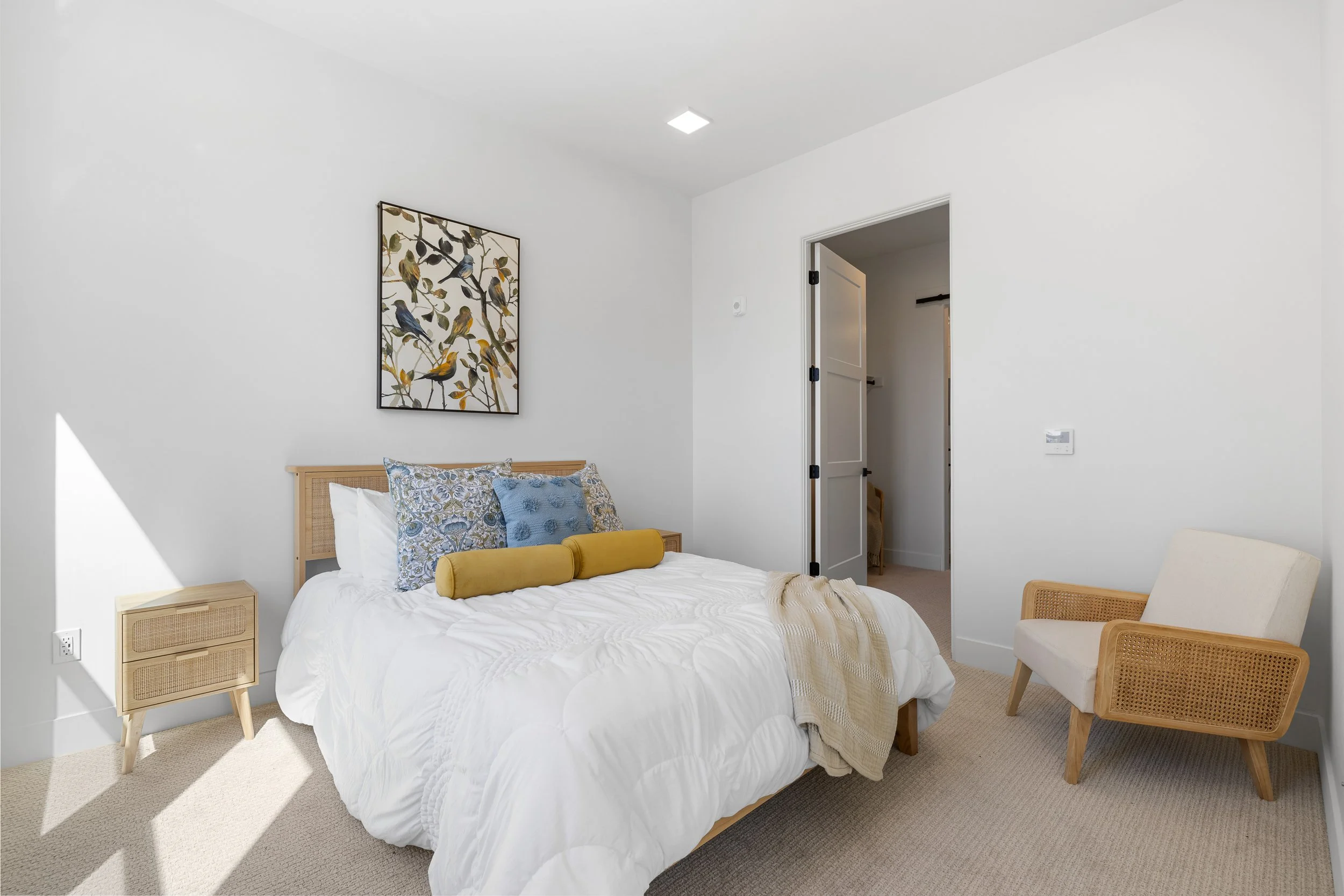 Guest bedroom at The Hemingway condominium in Downtown Eagle, Idaho.