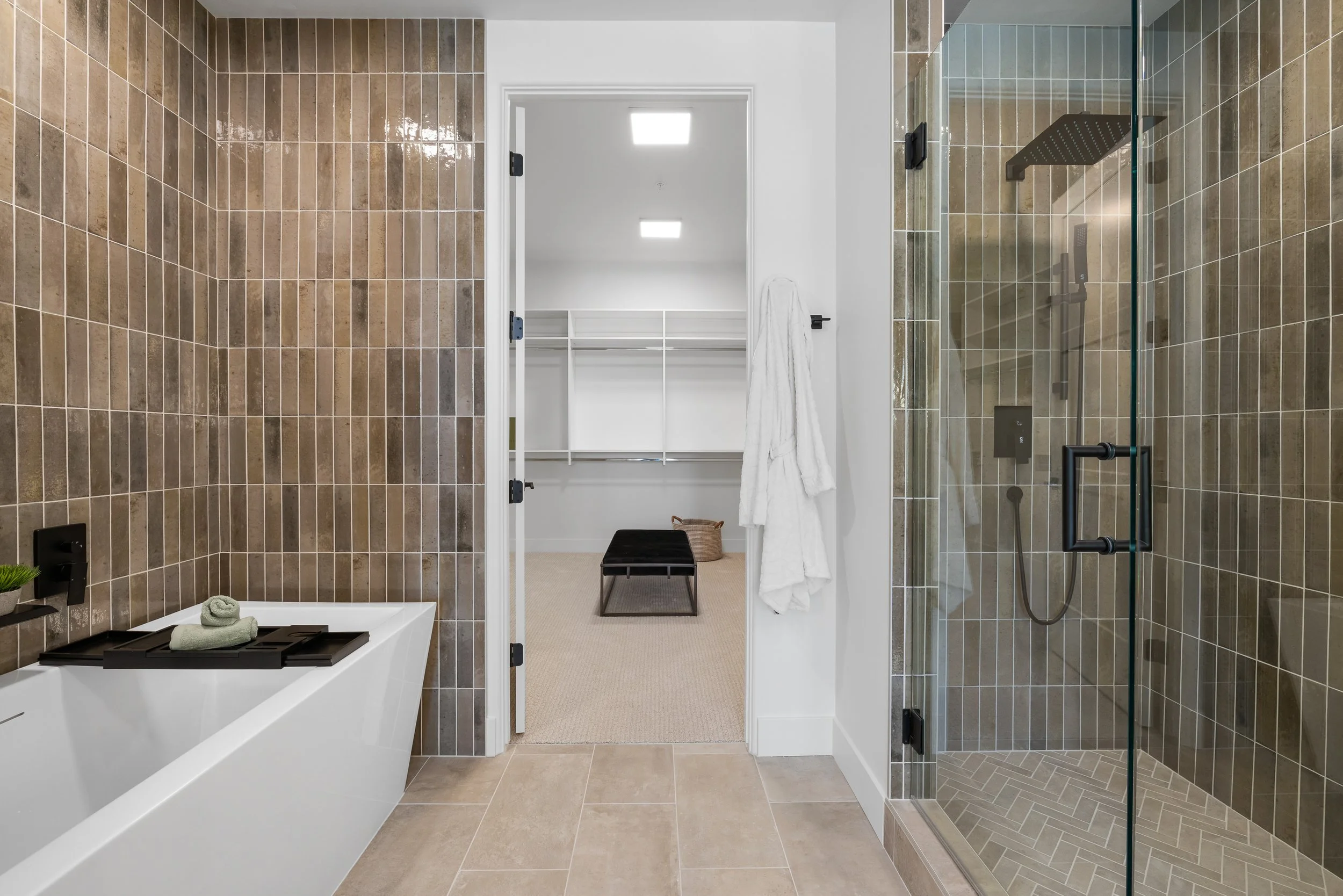 Bathroom at The Hemingway condominium in Downtown Eagle, Idaho.