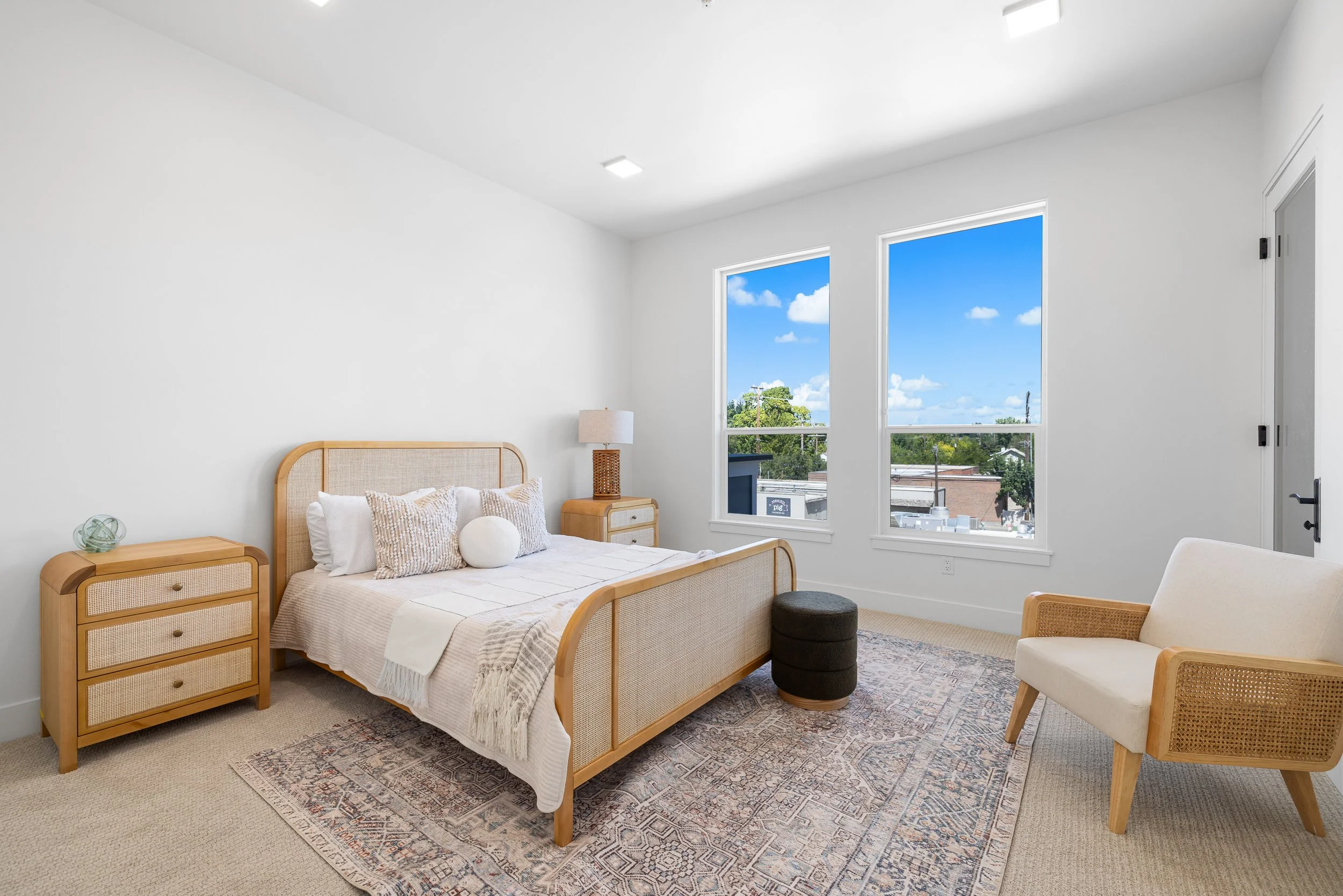 Primary bedroom at The Hemingway residence.