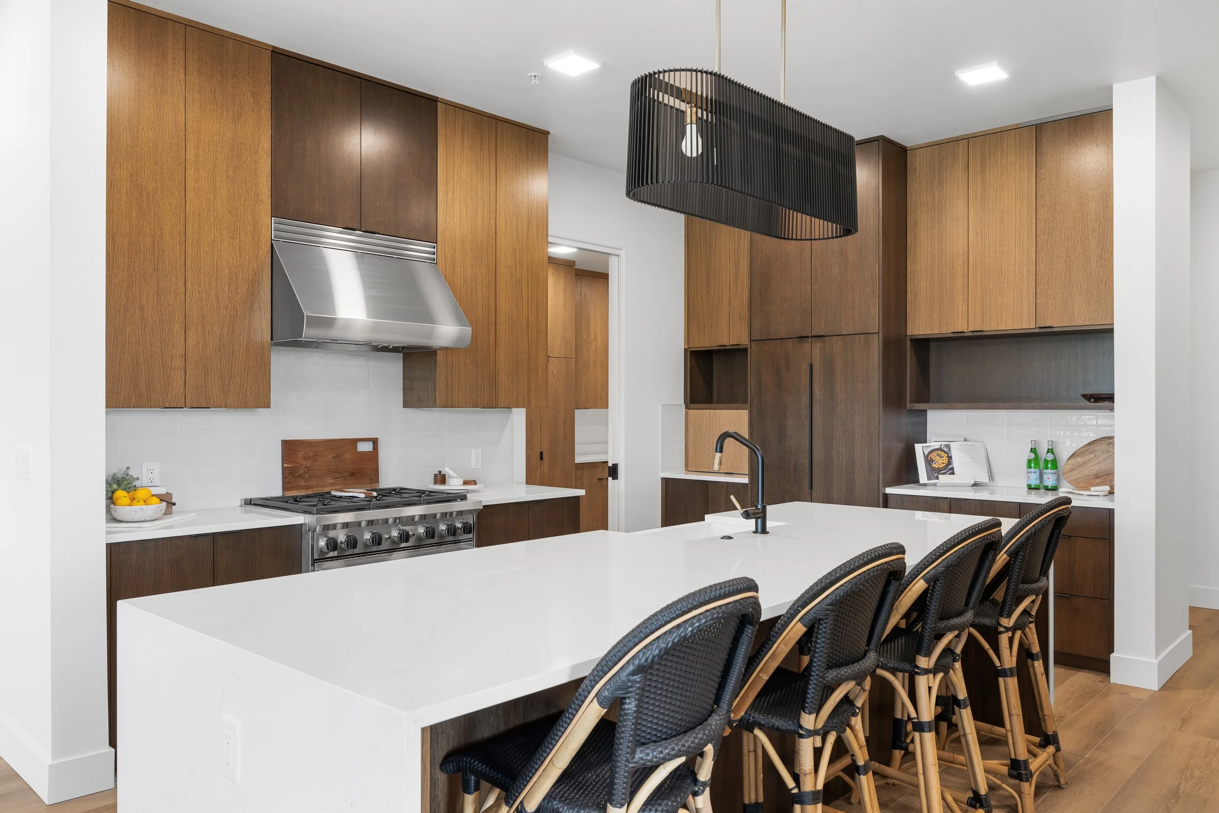 Kitchen at The Hemingway condominium in Downtown Eagle, Idaho.