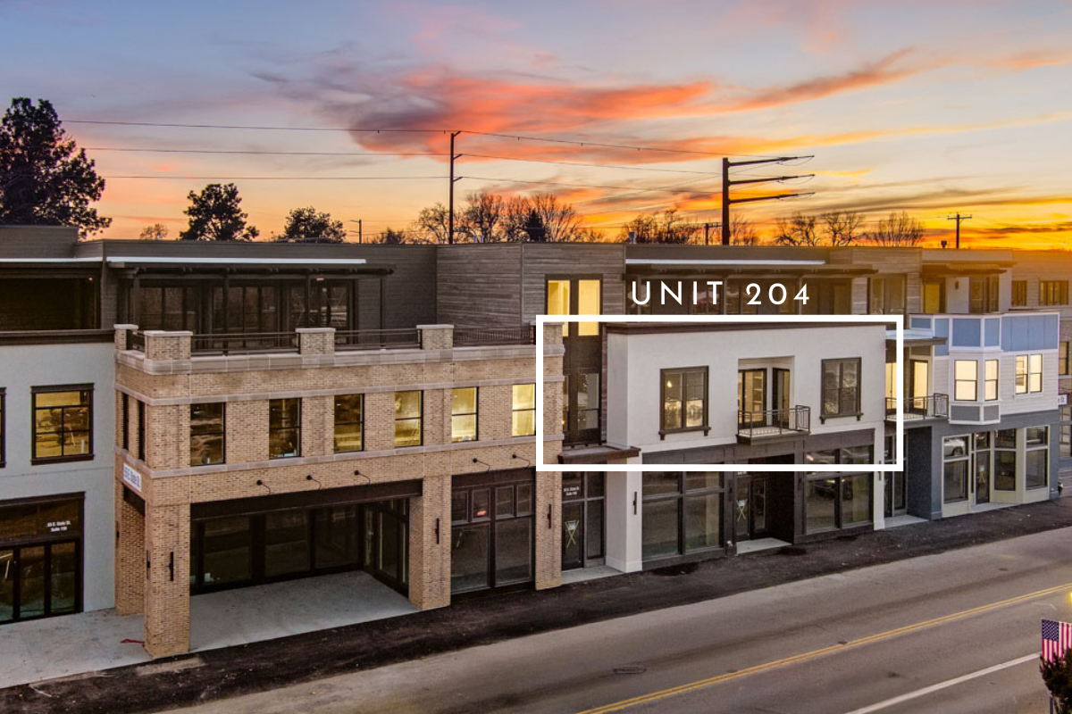Image of exterior of unit 204 at The Hemingway Eagle Idaho.