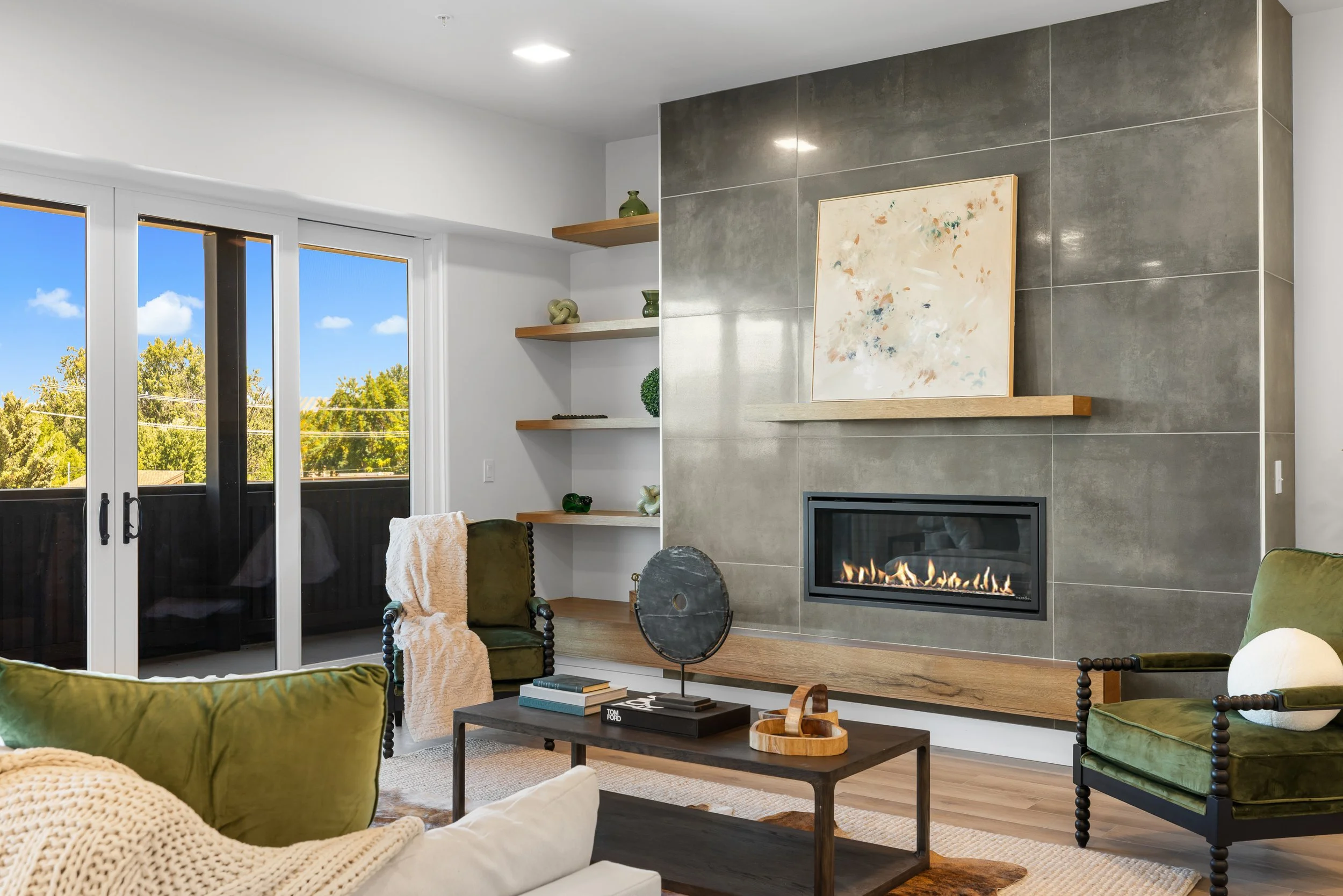 Living room at The Hemingway residence.