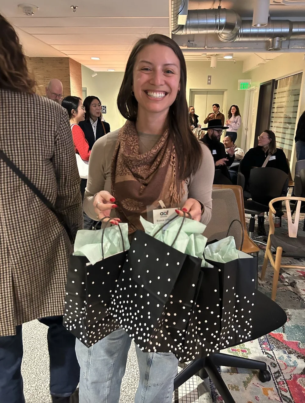 Smiling at a c/p community event