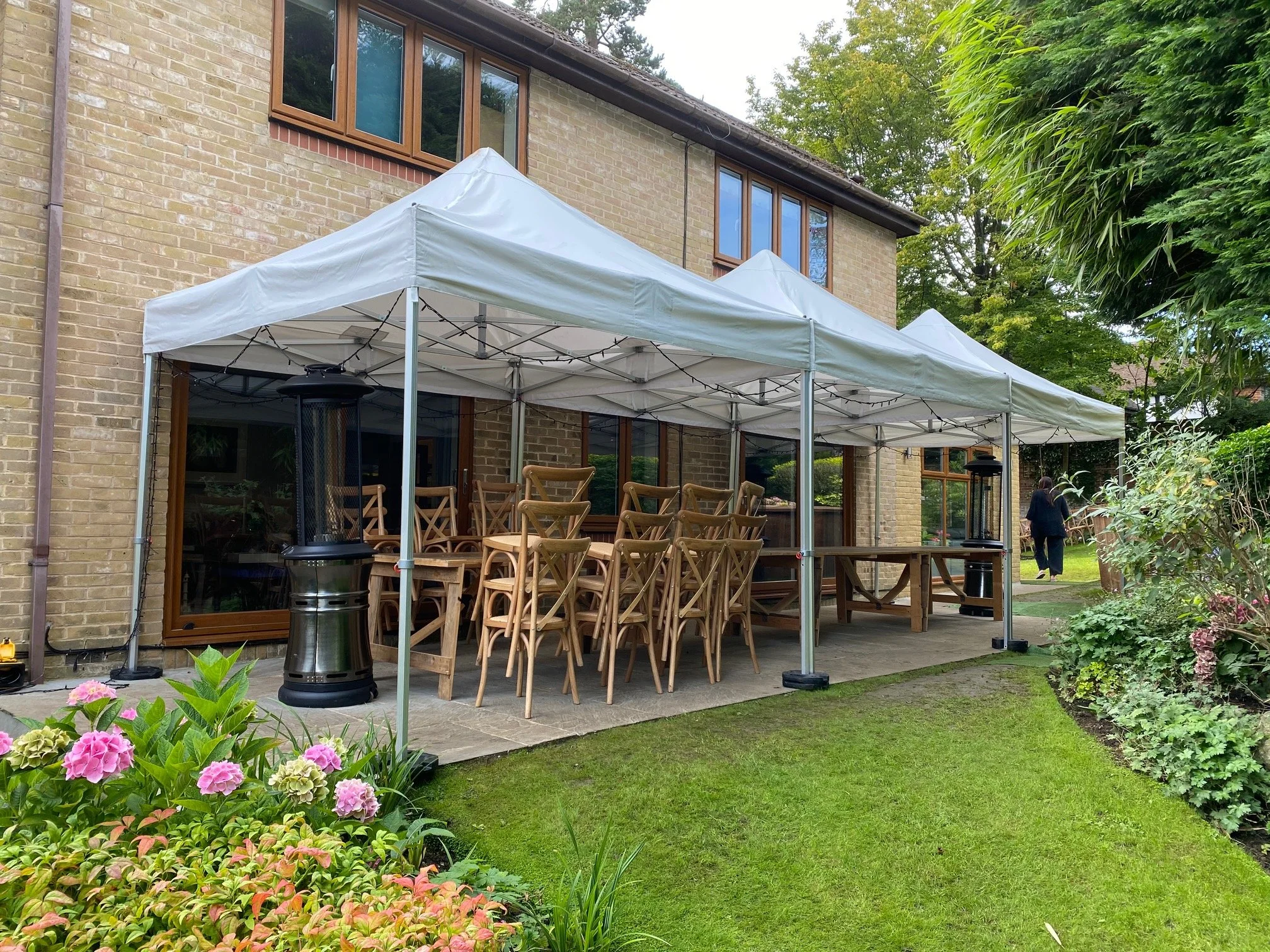 We provide a variety of pop-up gazebos. these come in sizes ranging from 3m x 3m to 4m x 8m  