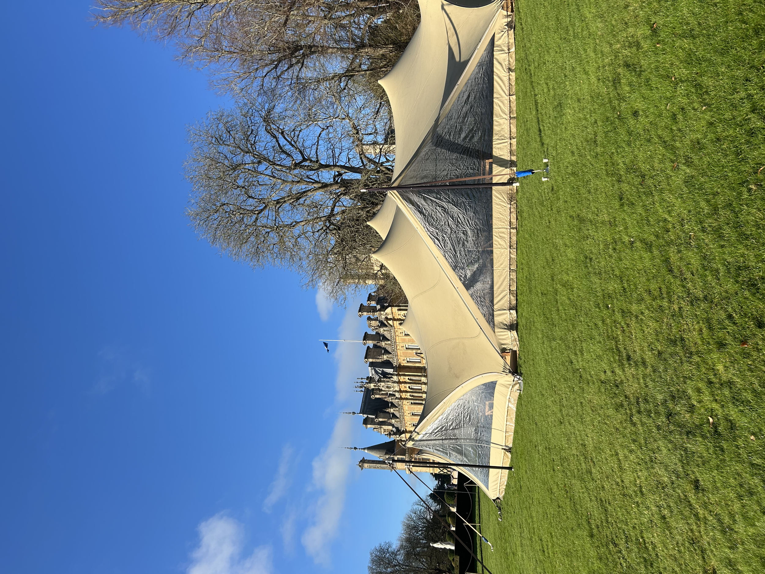 Stretch tent sides provide protection from the elements without reducing floor space. They can be fitted onto any and all of our tents. 
