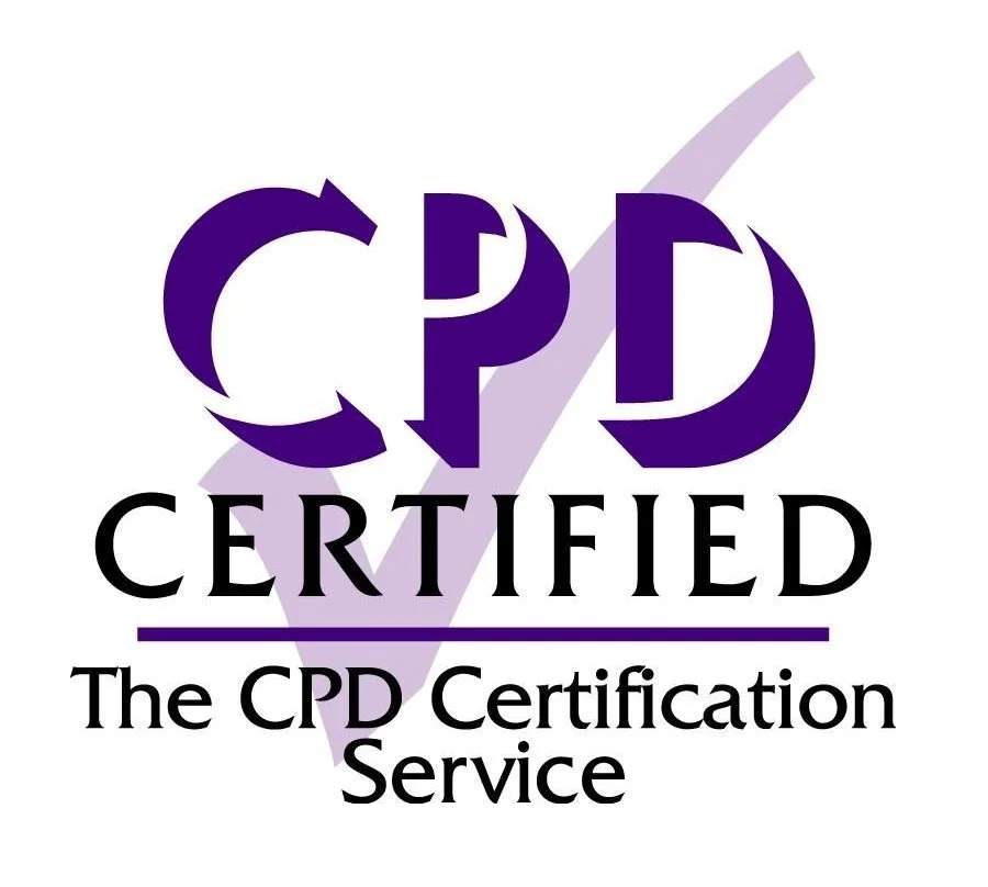 CPD Certified logo with purple check mark and text 'The CPD Certification Service'.