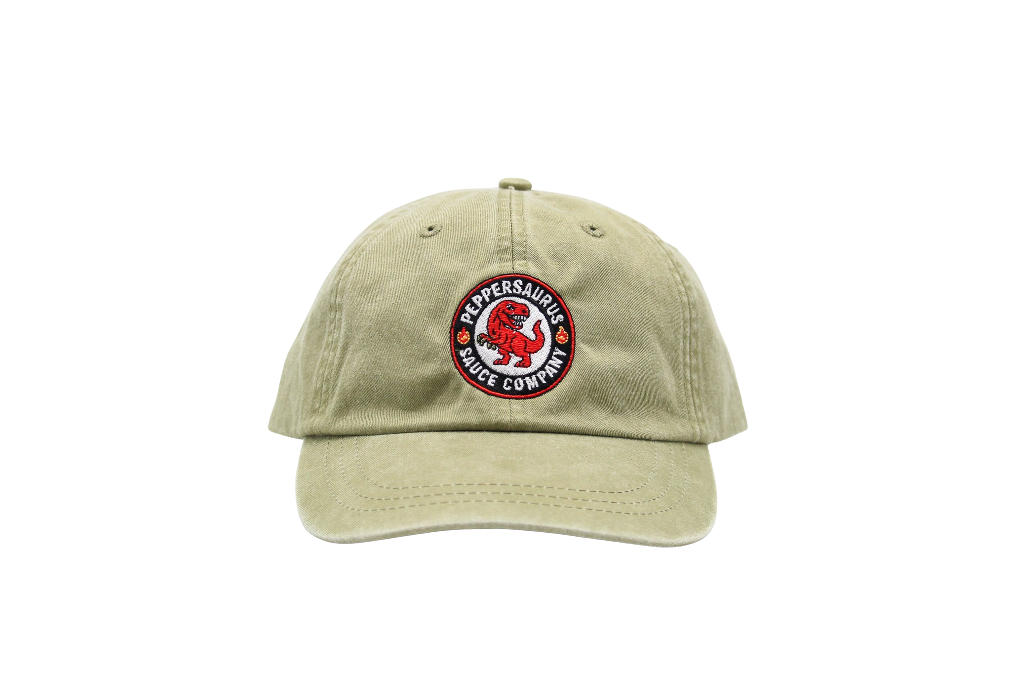 Peppersaurus Vintage Pigment-Dyed Baseball Cap - Green