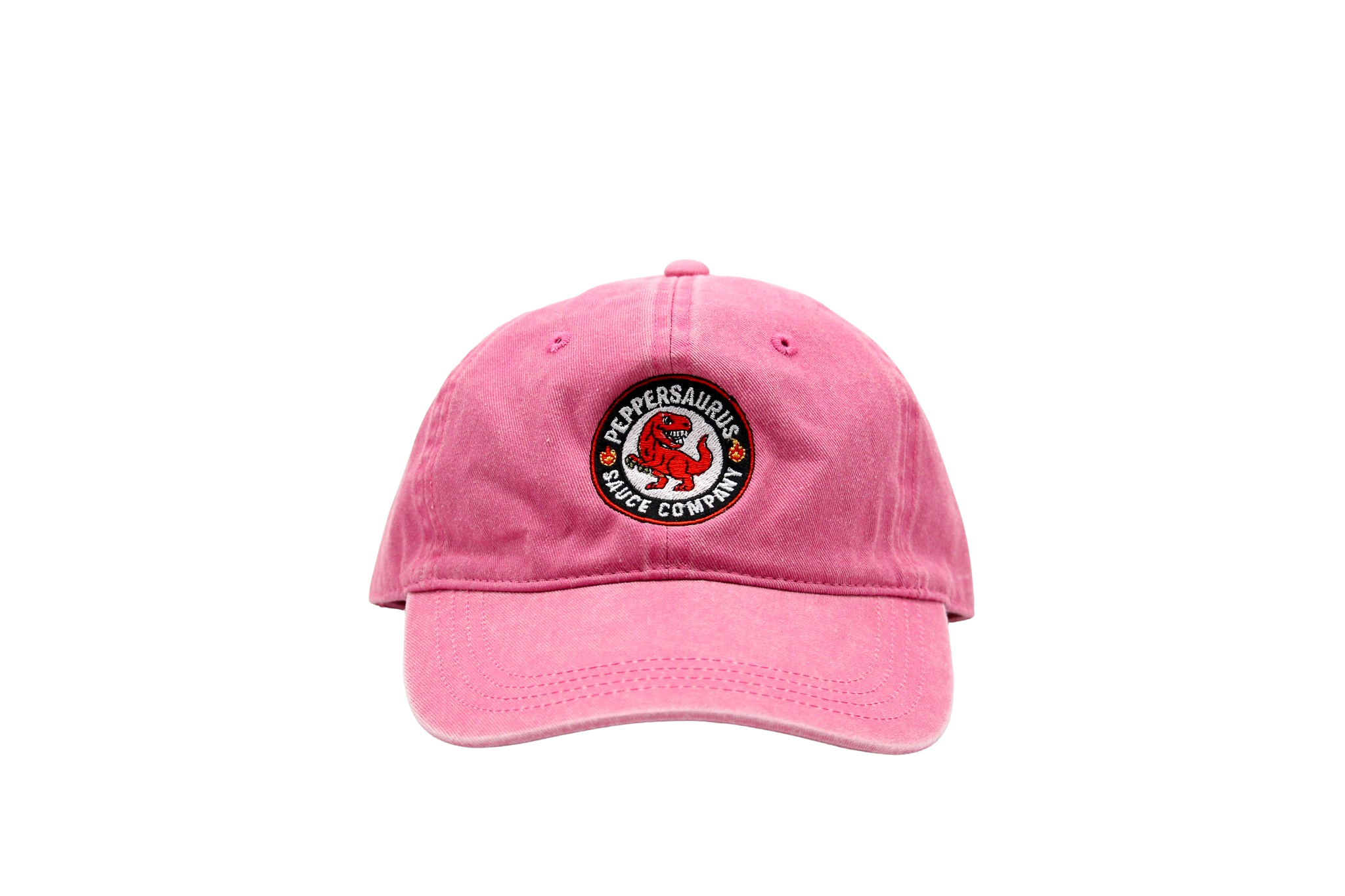 Peppersaurus Vintage Pigment-Dyed Baseball Cap - Pink