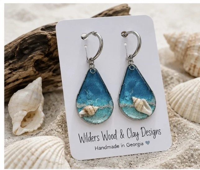 Ocean -Kissed Dangle Earrings