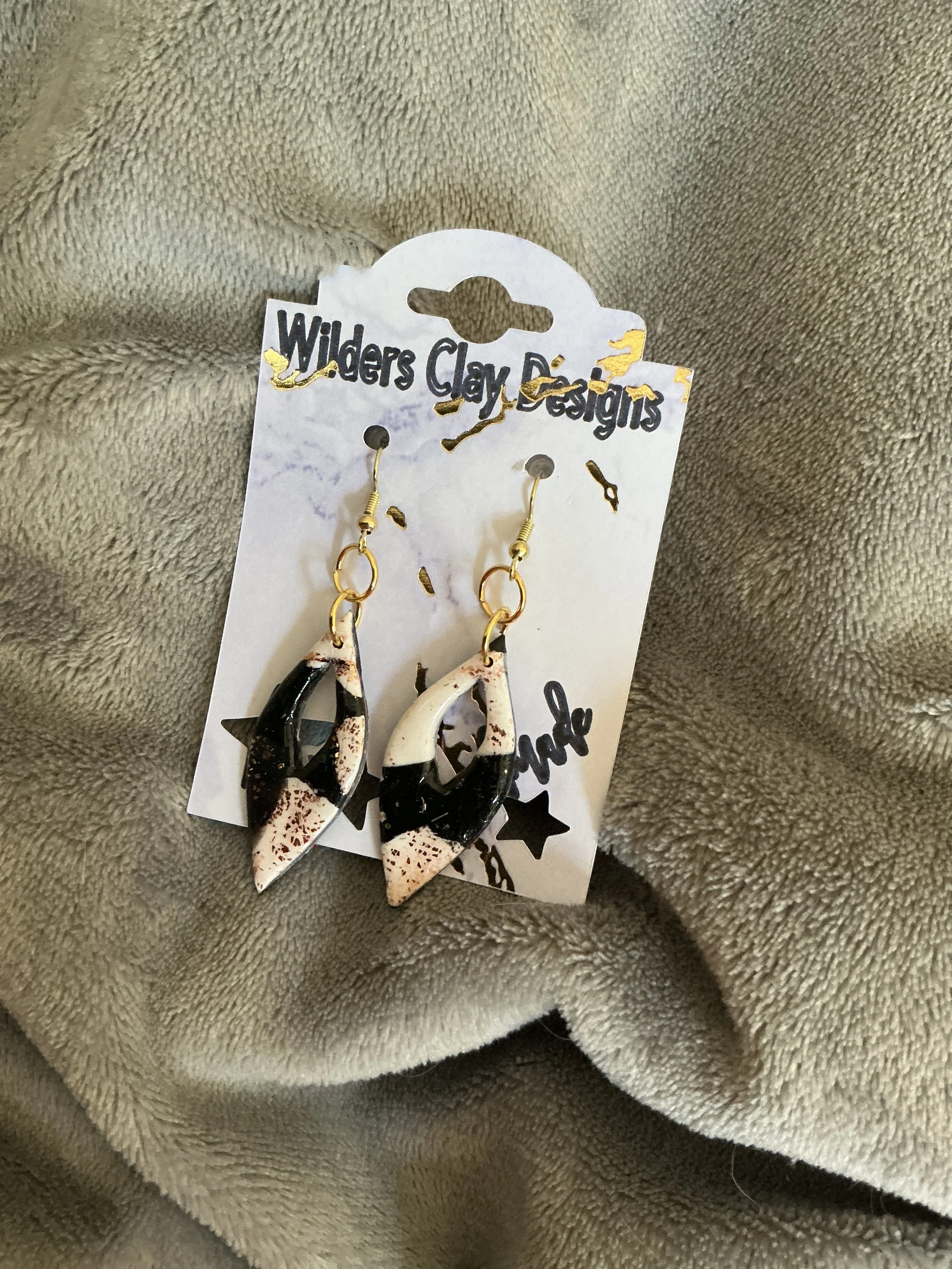 BOHO Black And White Dangles