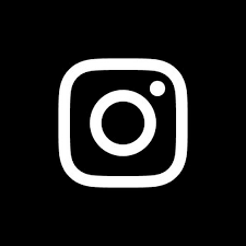 Instagram logo in black and white.