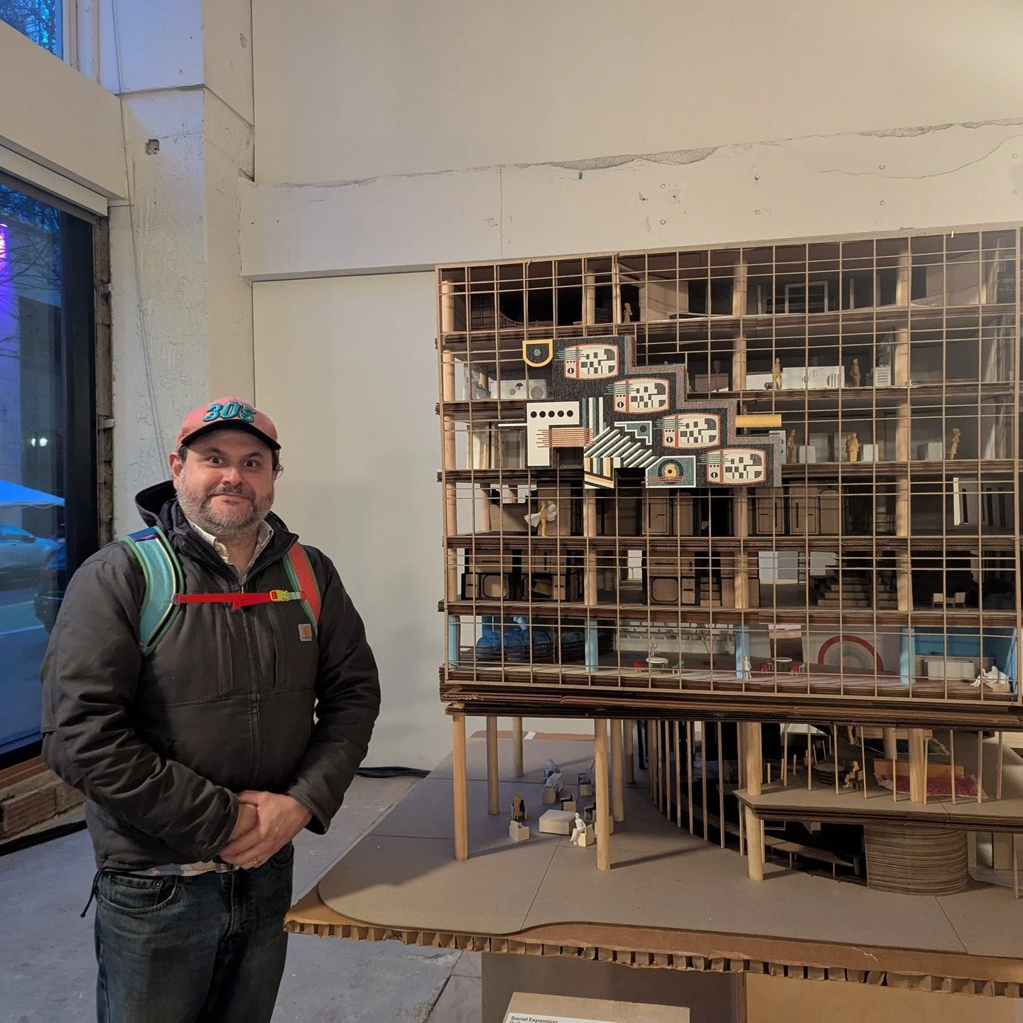 Adaptive reuse at the @city.of.possibility. Taking an abandoned mall/office building and imagining a more just future. Designed and built by students of the brilliant @andrew_santa_lucia