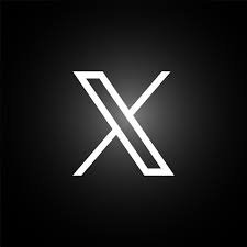 A minimalist white logo on a black background with stylized overlapping lines forming an abstract 'X'