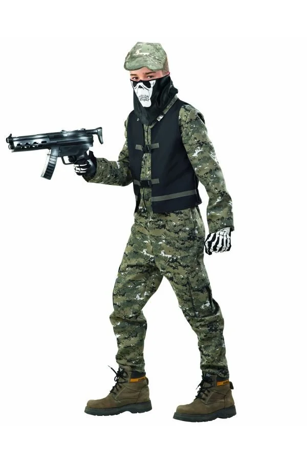 Αποκριάτικη Στολή Κομμάντο Νεκροκεφαλή