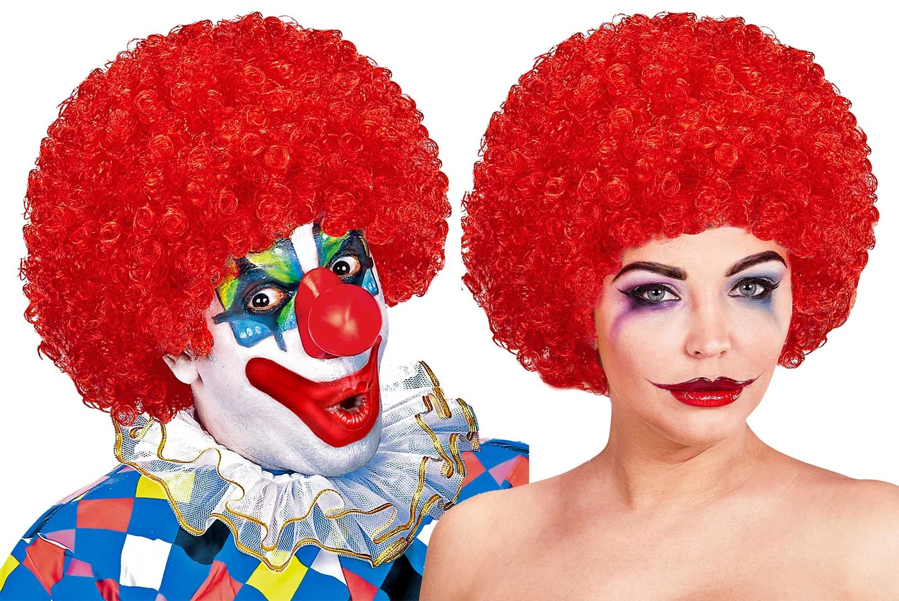 Περούκα κλόουν κόκκινη