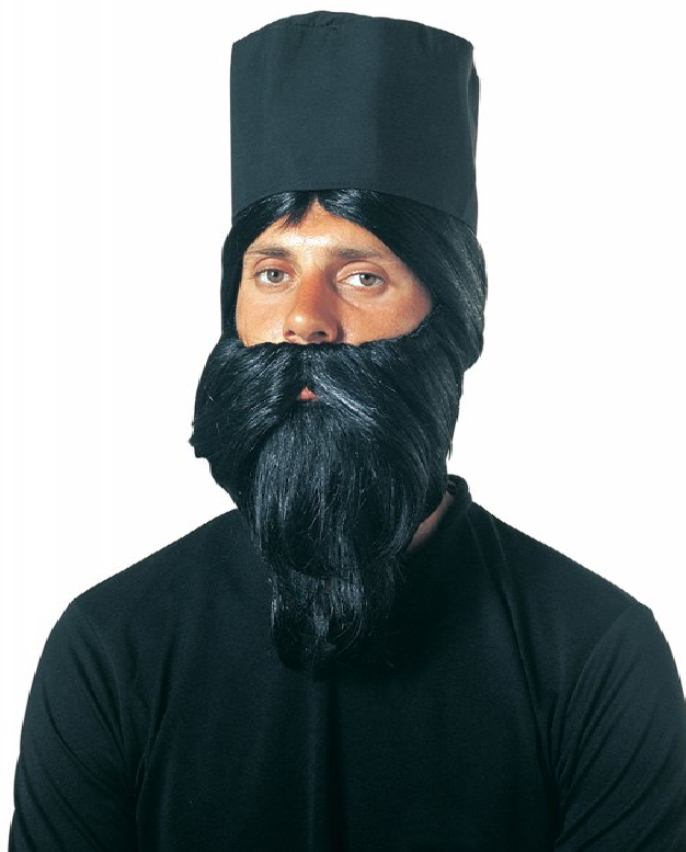 Σετ περούκα μούσι παπά