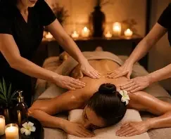 Four-Hand Hot Stone Ritual - 90 Minutes