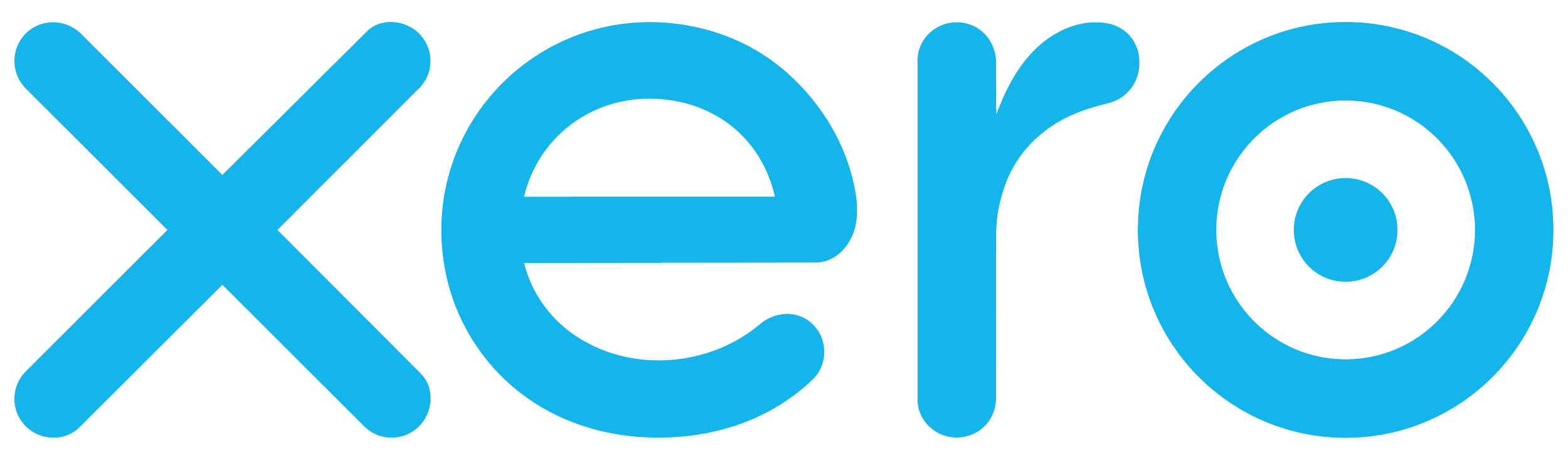 Xero logo in blue text on a black background