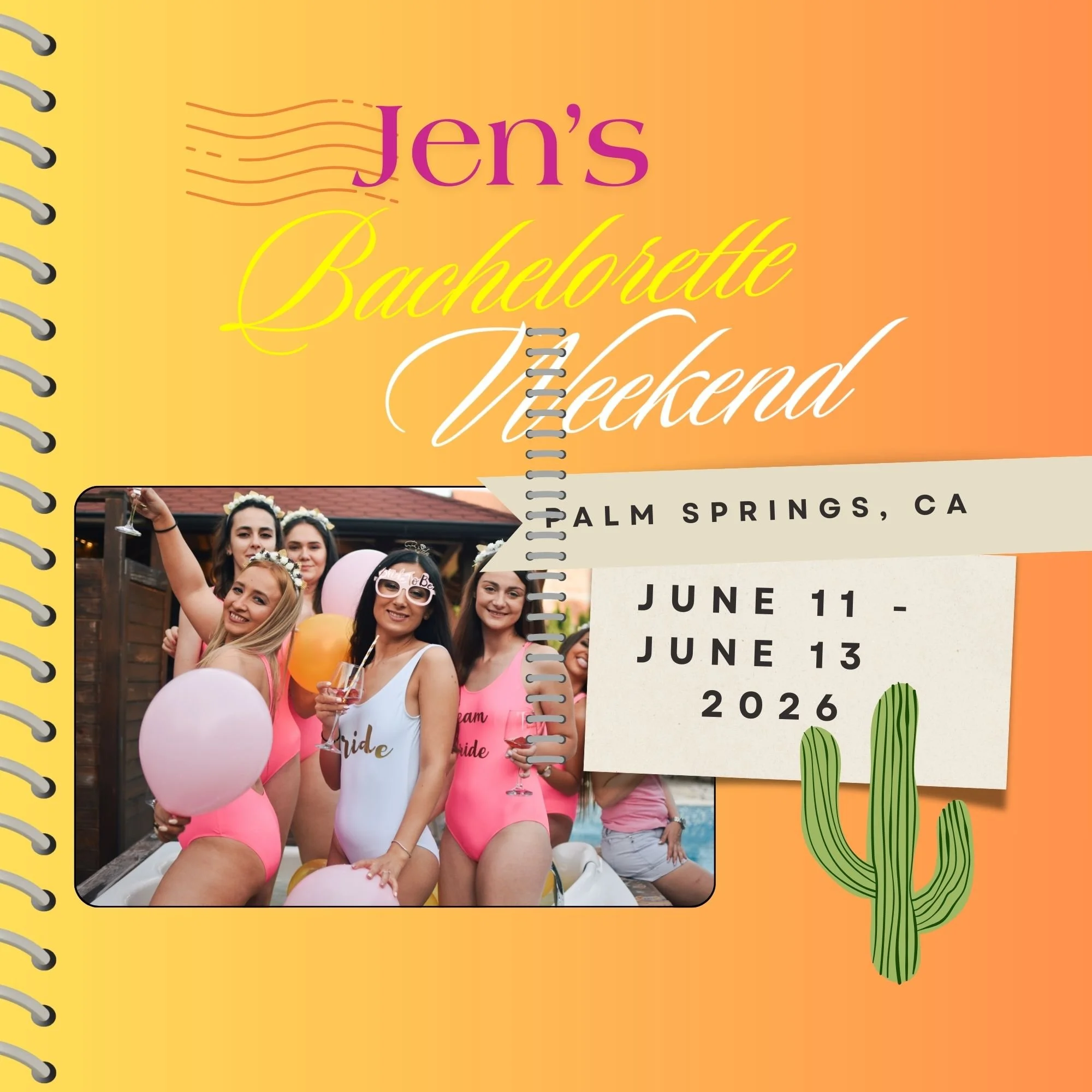 SPECIAL PRE-ORDER:  Bachelorette Weekend Desert Trip- Signature Edition