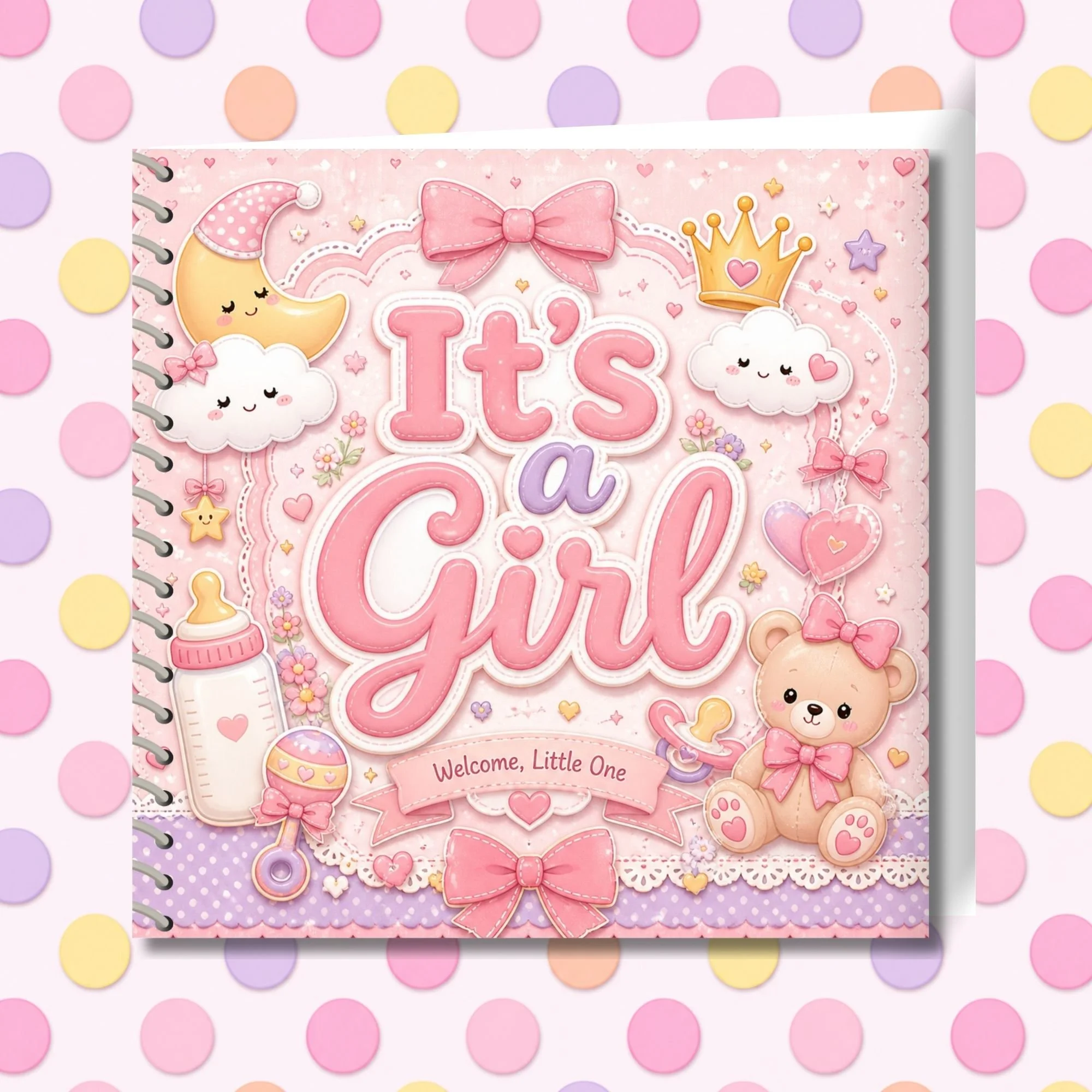 It's a Girl Memorette Classic Scrapbook