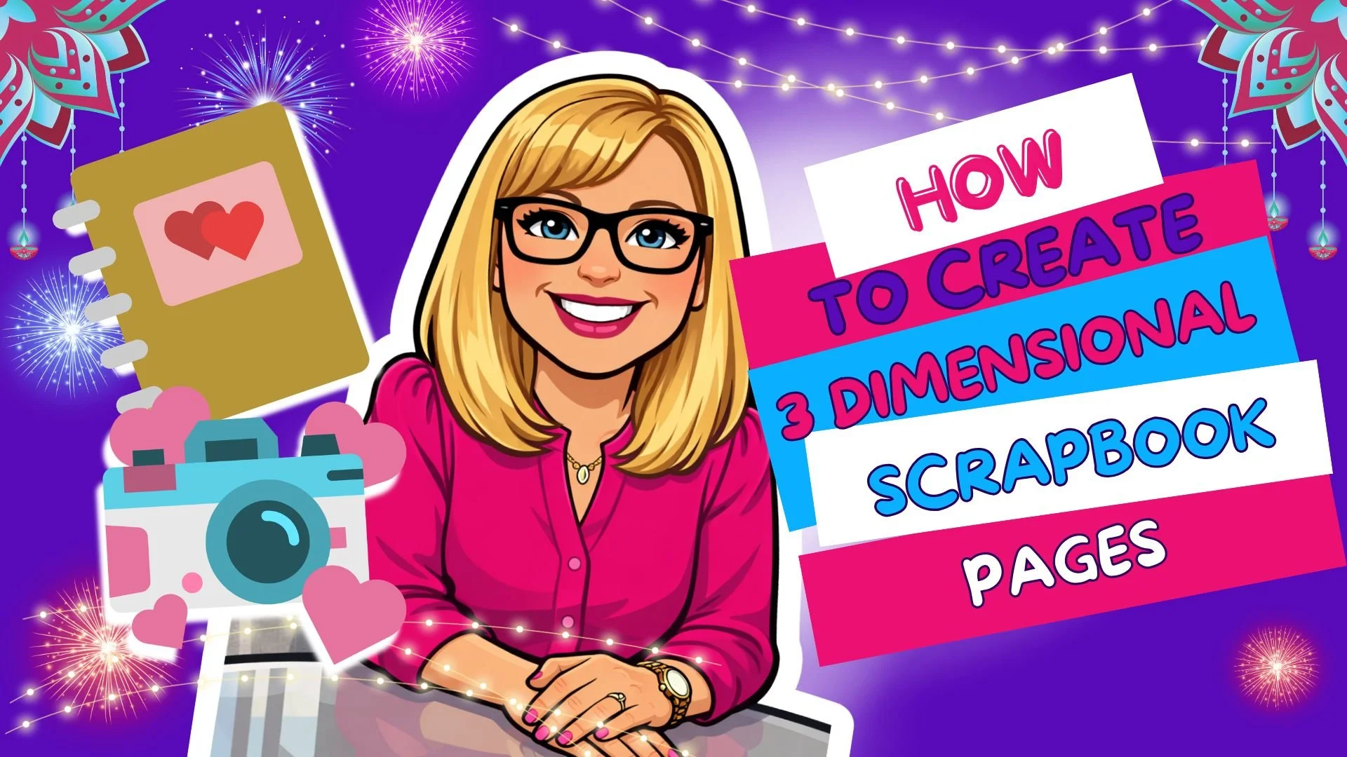 How to Create 3D Scrapbook Pages with Dimension &amp; Layered Details