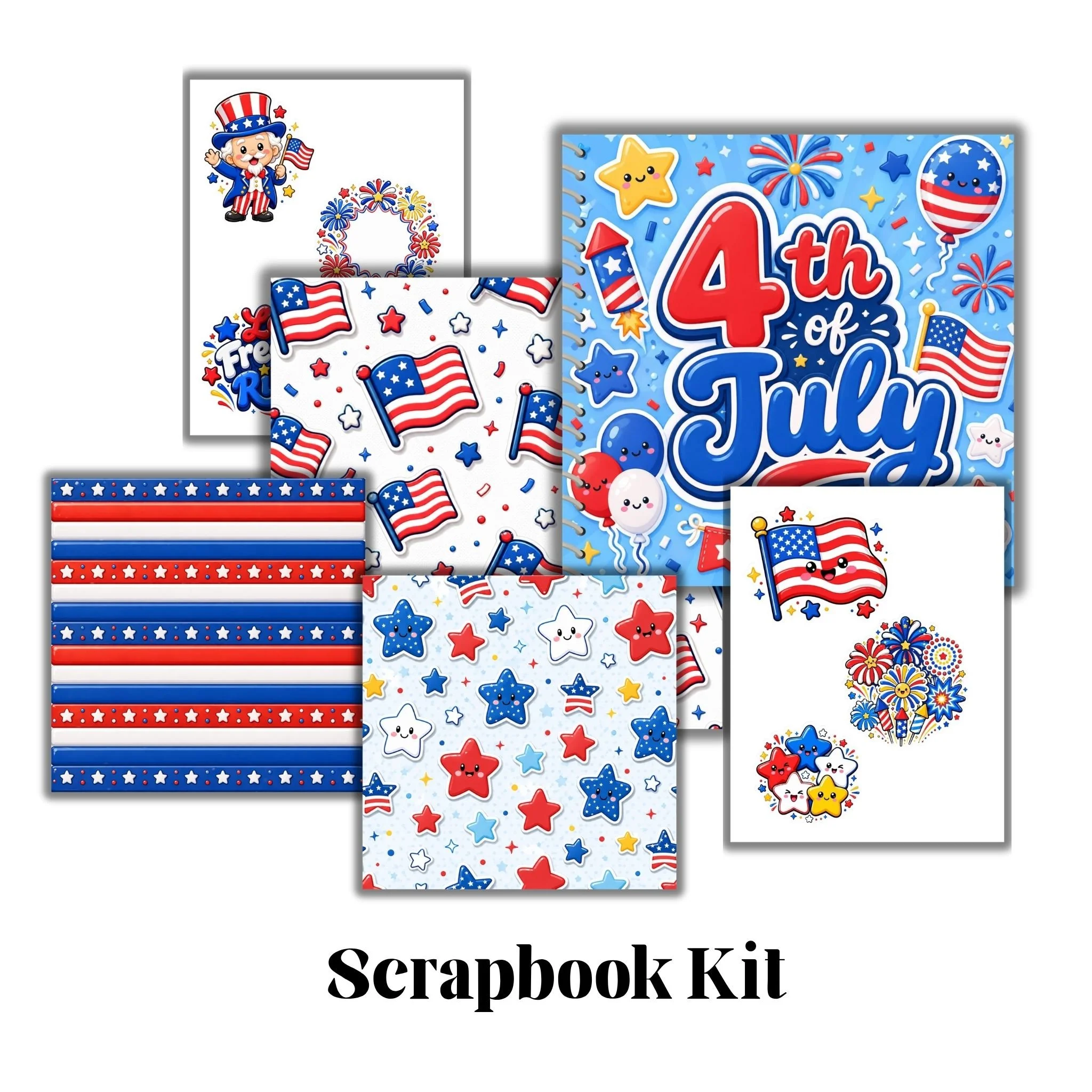 4th of July Scrapbook Kit