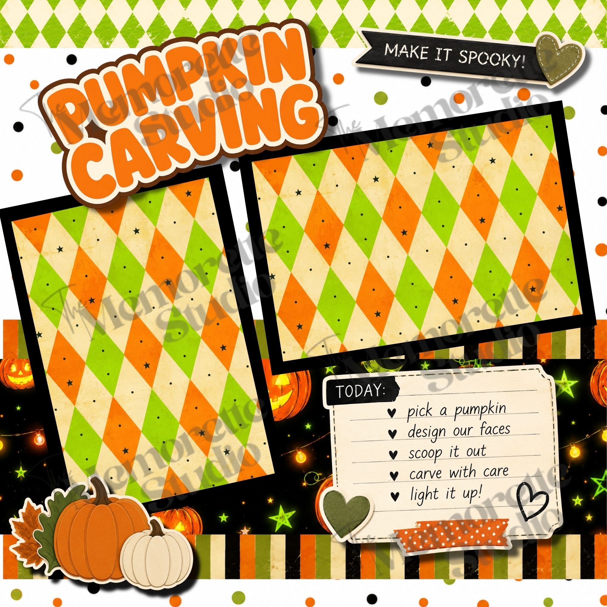 Pumpkin Carving Page Kit