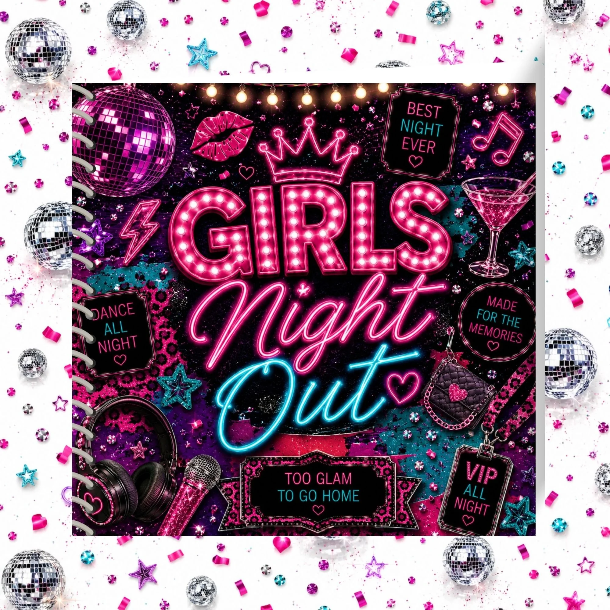 Girl's Night Out Memorette Classic Scrapbook