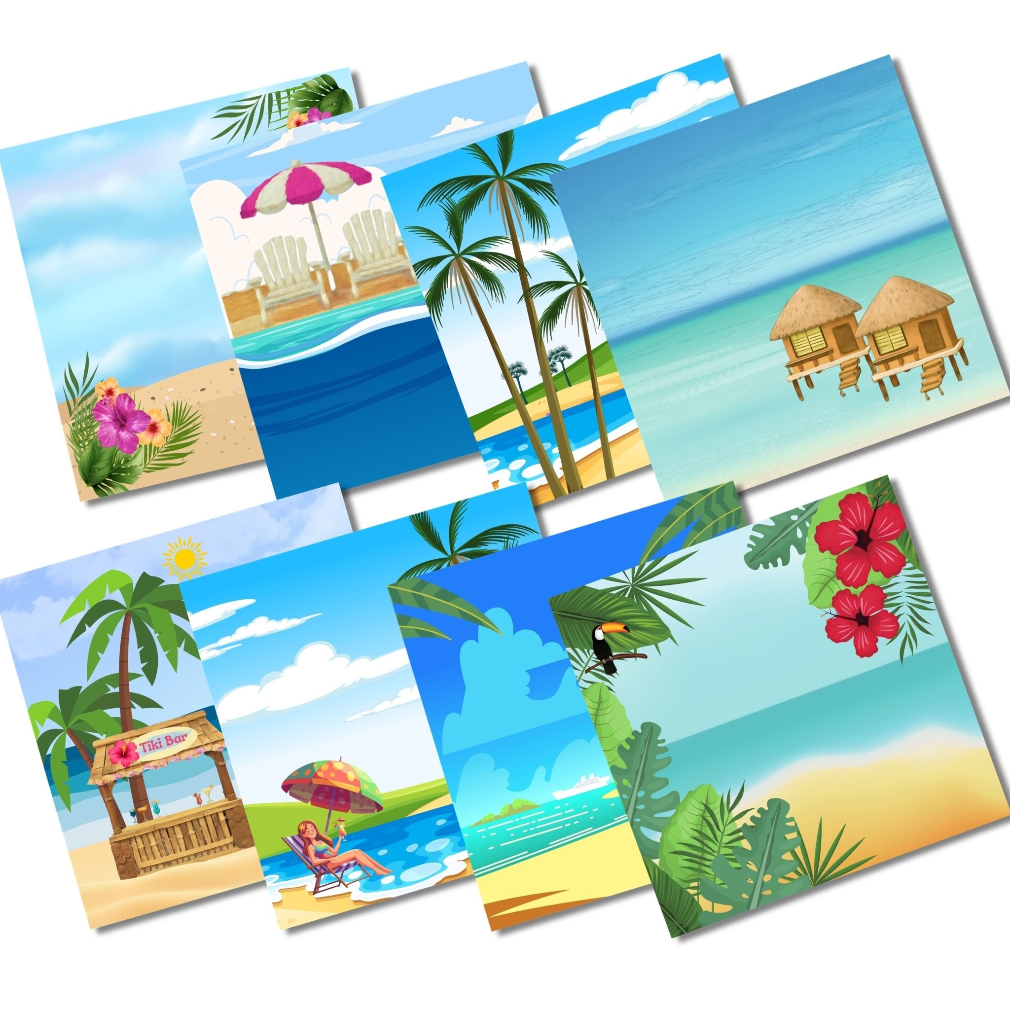 SPECIAL PRE-ORDER: Travel Coordinating Paper Pack- Beach Edition