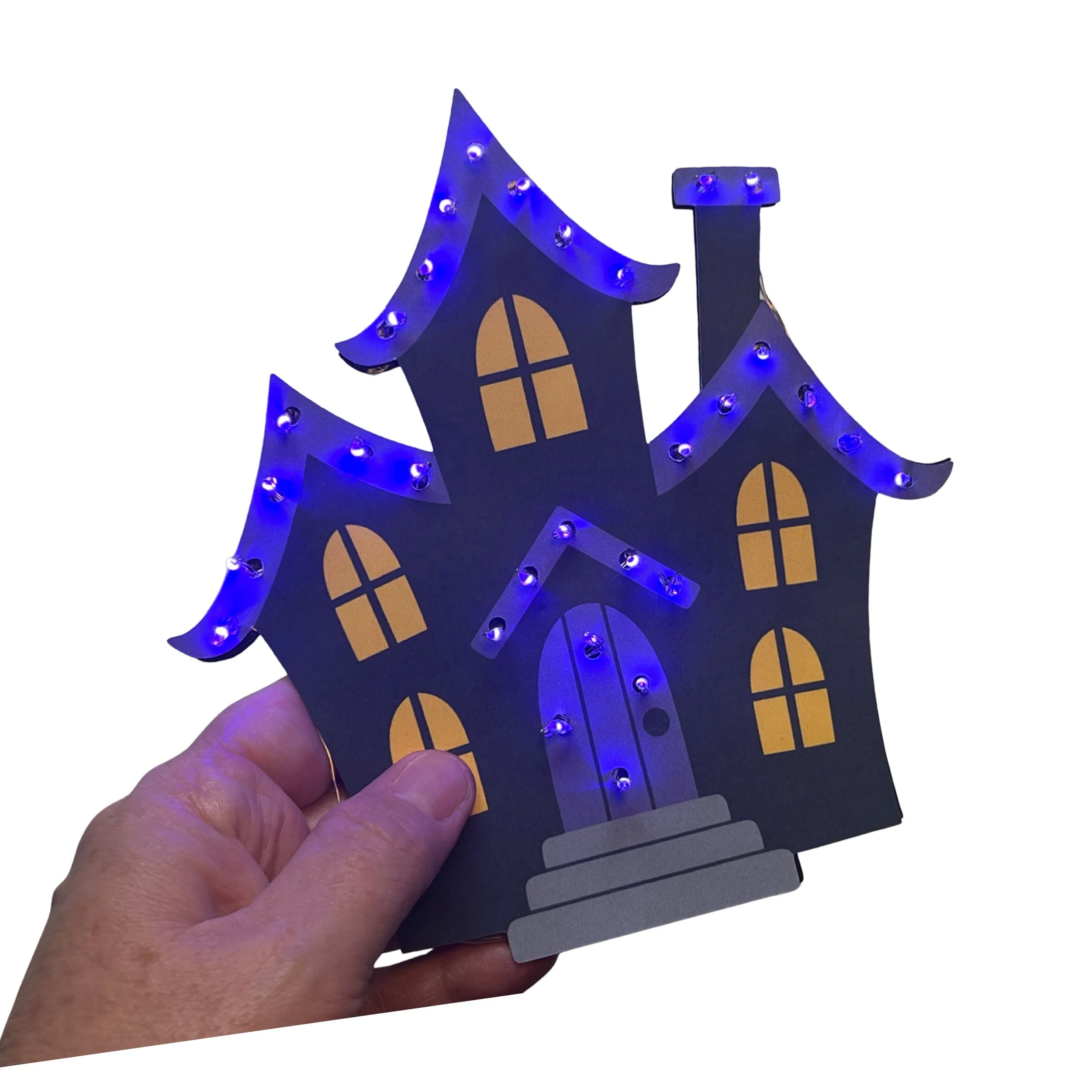 Haunted House Light-Up Die Cut