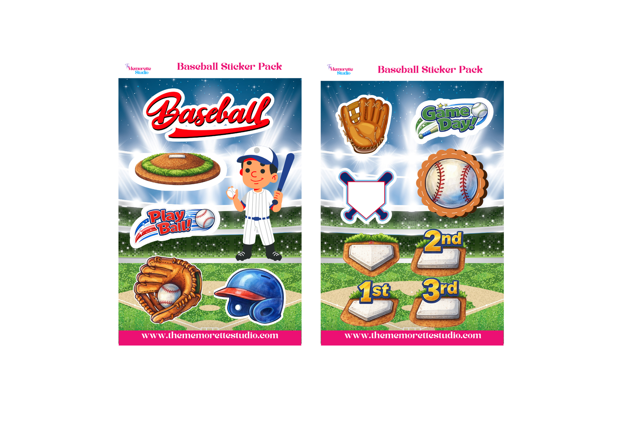 SPECIAL PRE-ORDER:  Baseball Stick-ette Sticker Pack