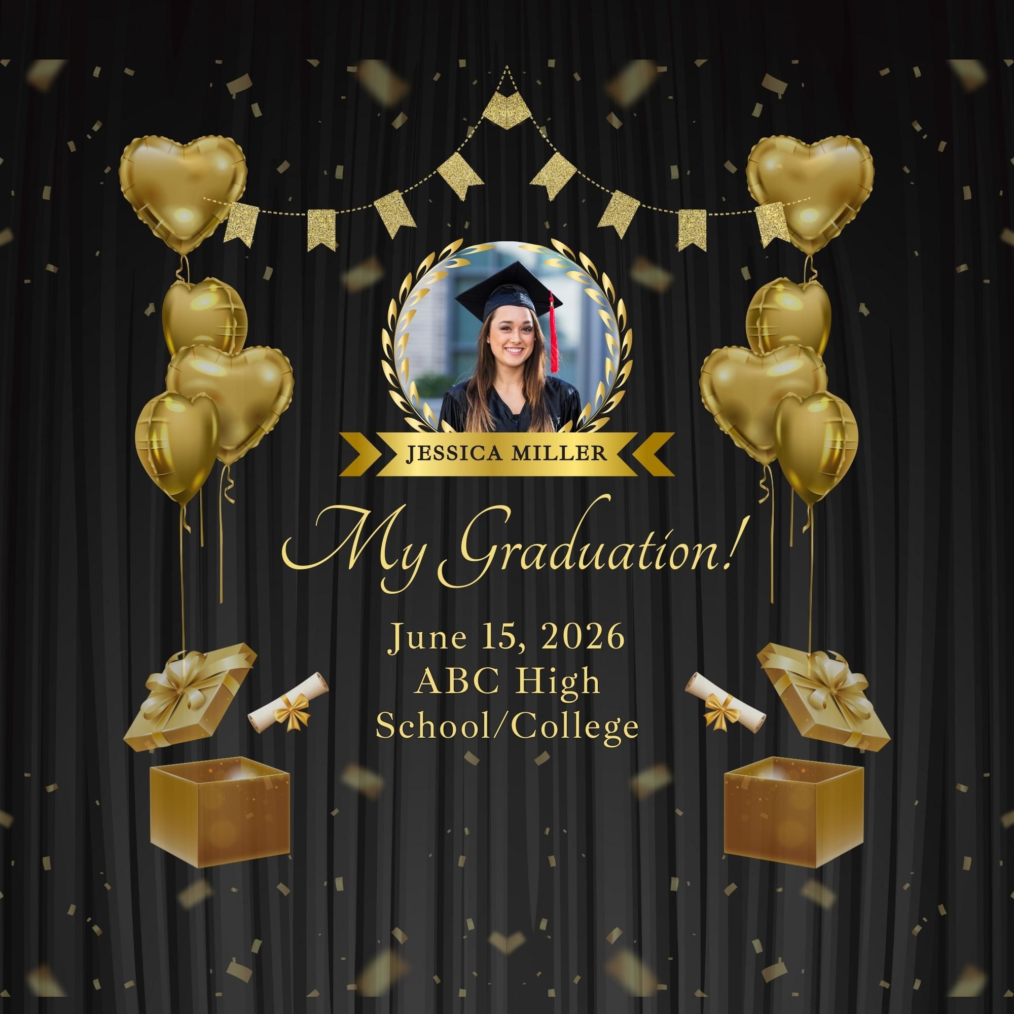 Picture of Graduation Memorette- Black Edition