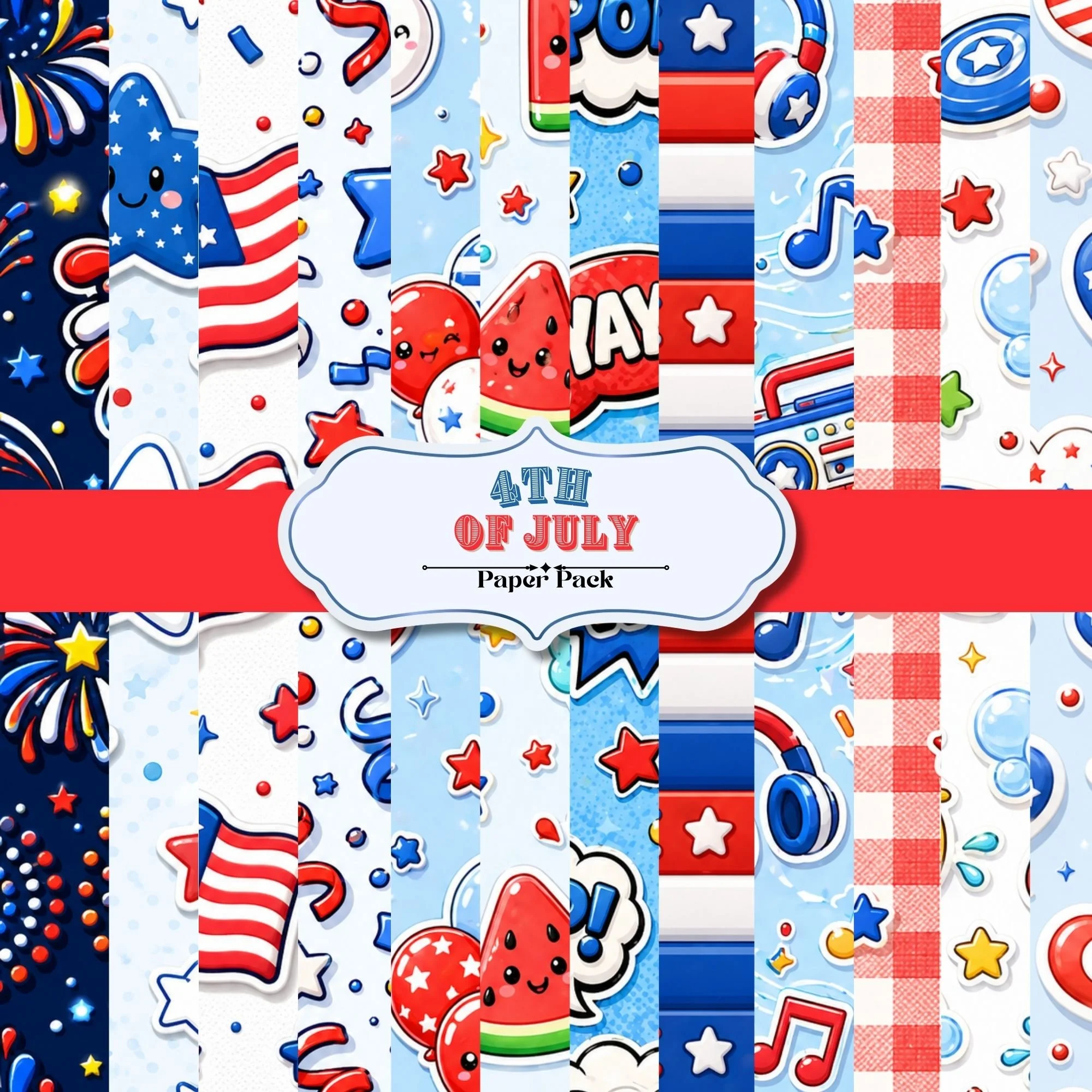 4th of July Paper Pack