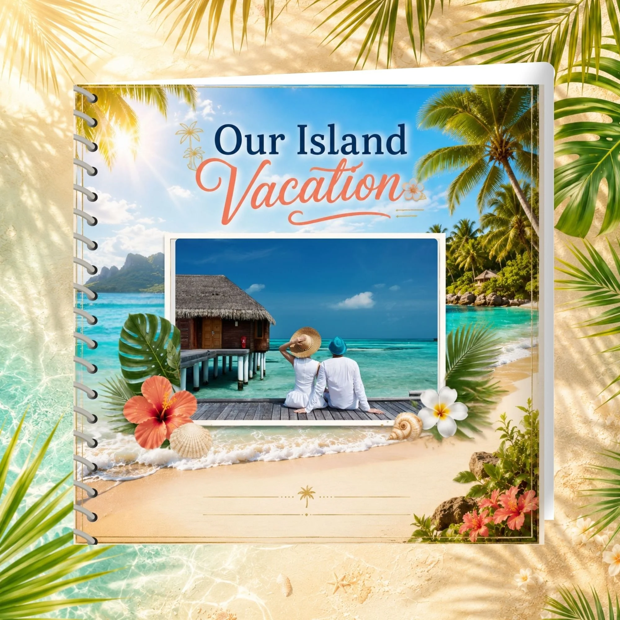 Travel Memorette- Beach Trip Vacation Personalized Scrapbook