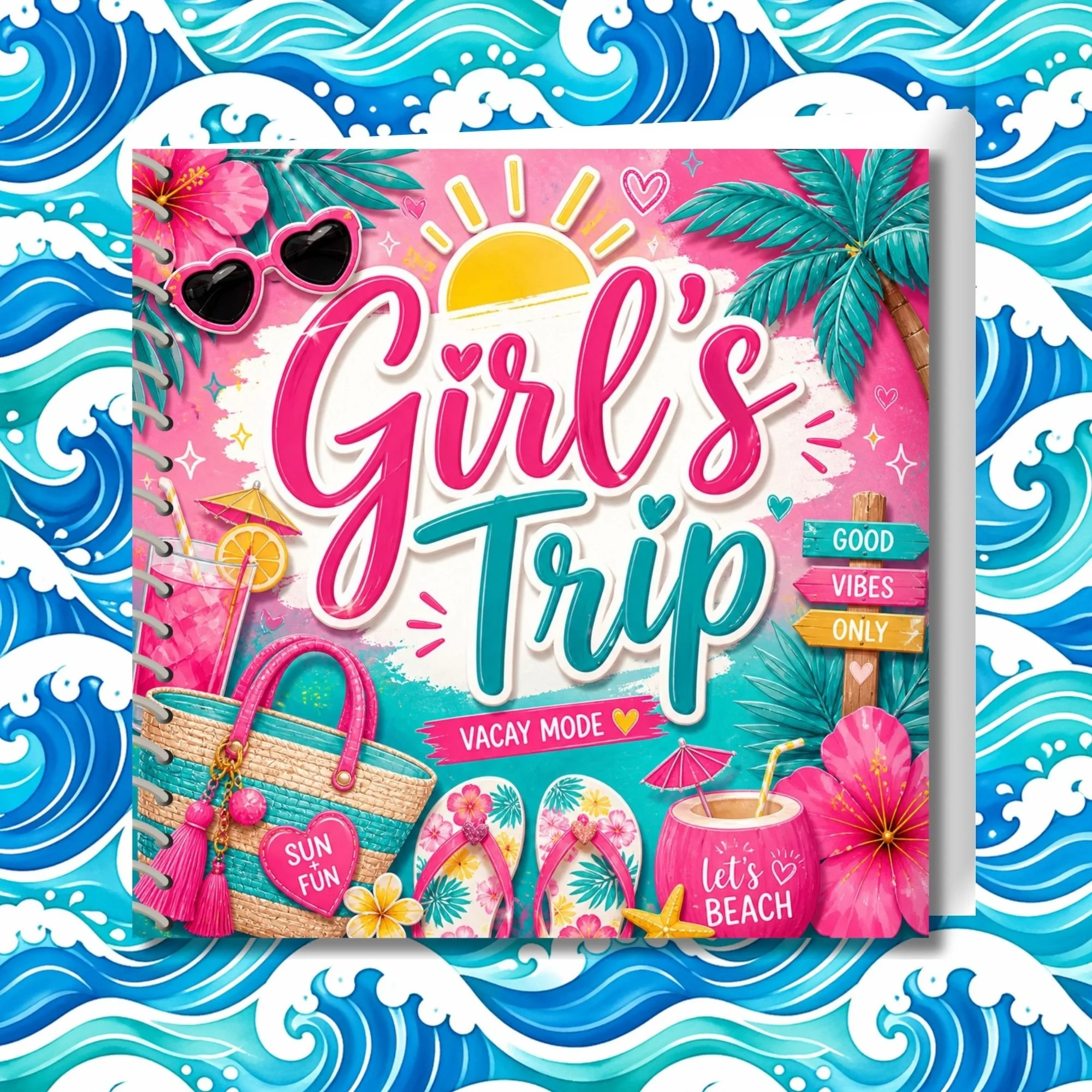Girl’s Trip Memorette — Beach Trip Classic Scrapbook
