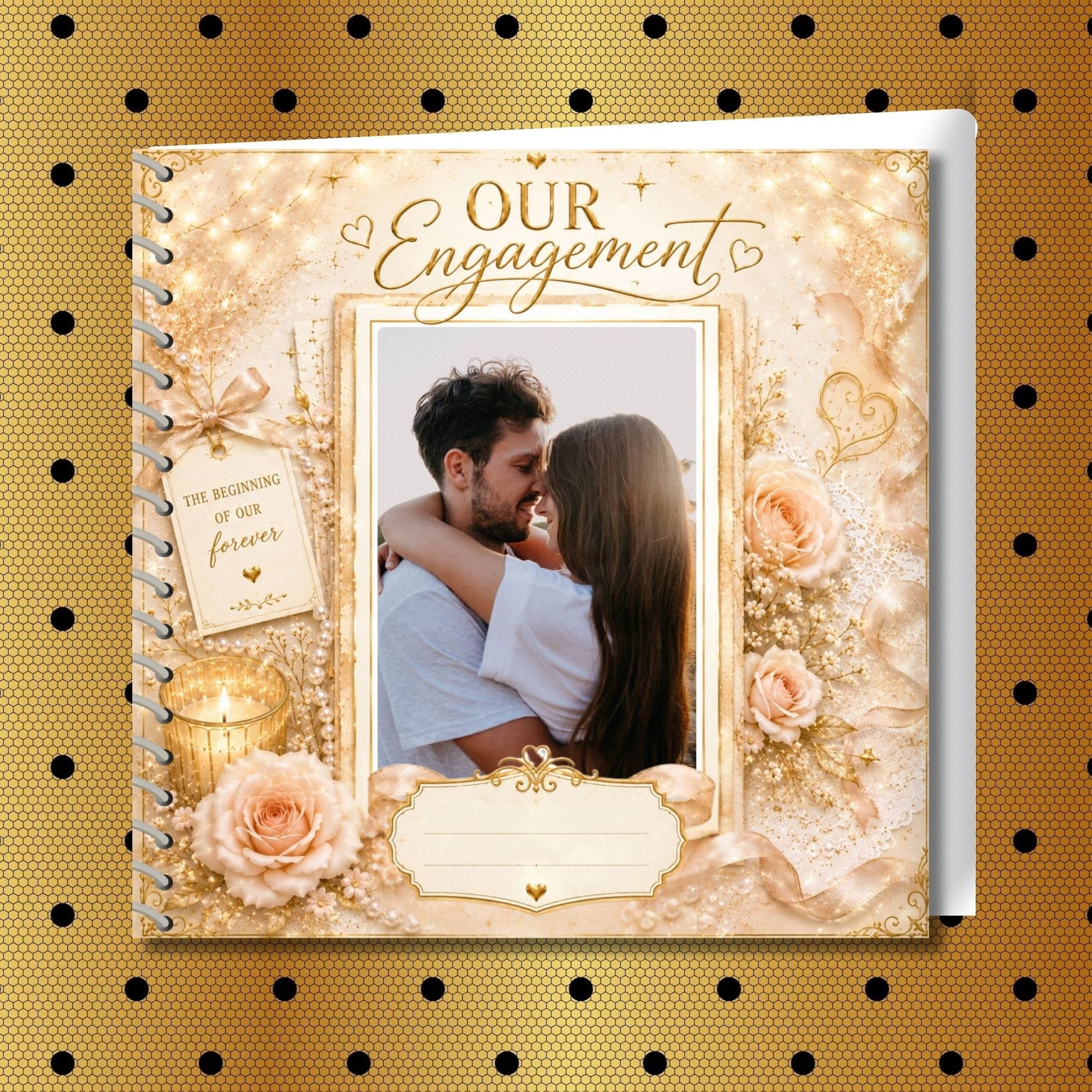 Engagement Memorette Personalized Scrapbook