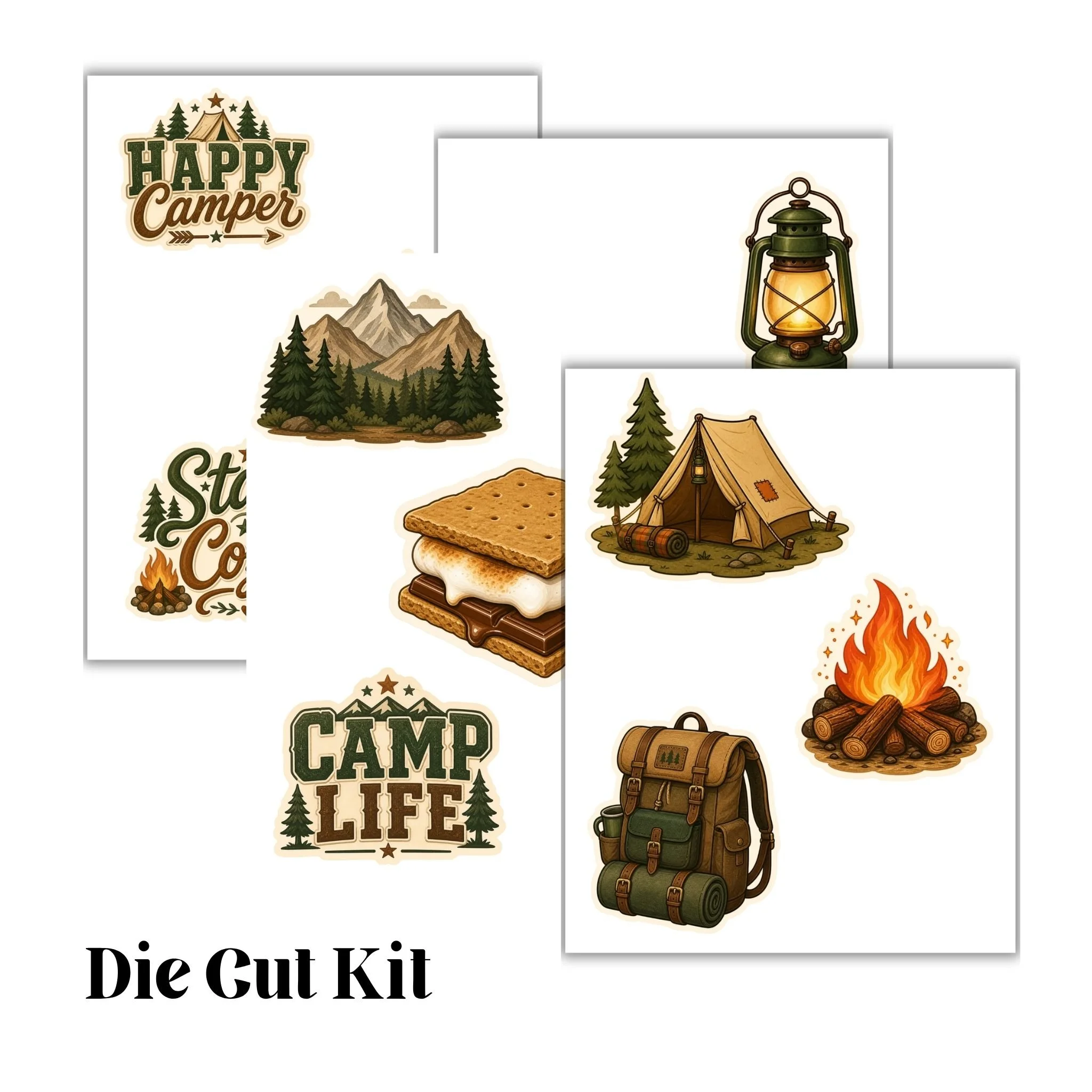 Camping Trip Die Cut Pack