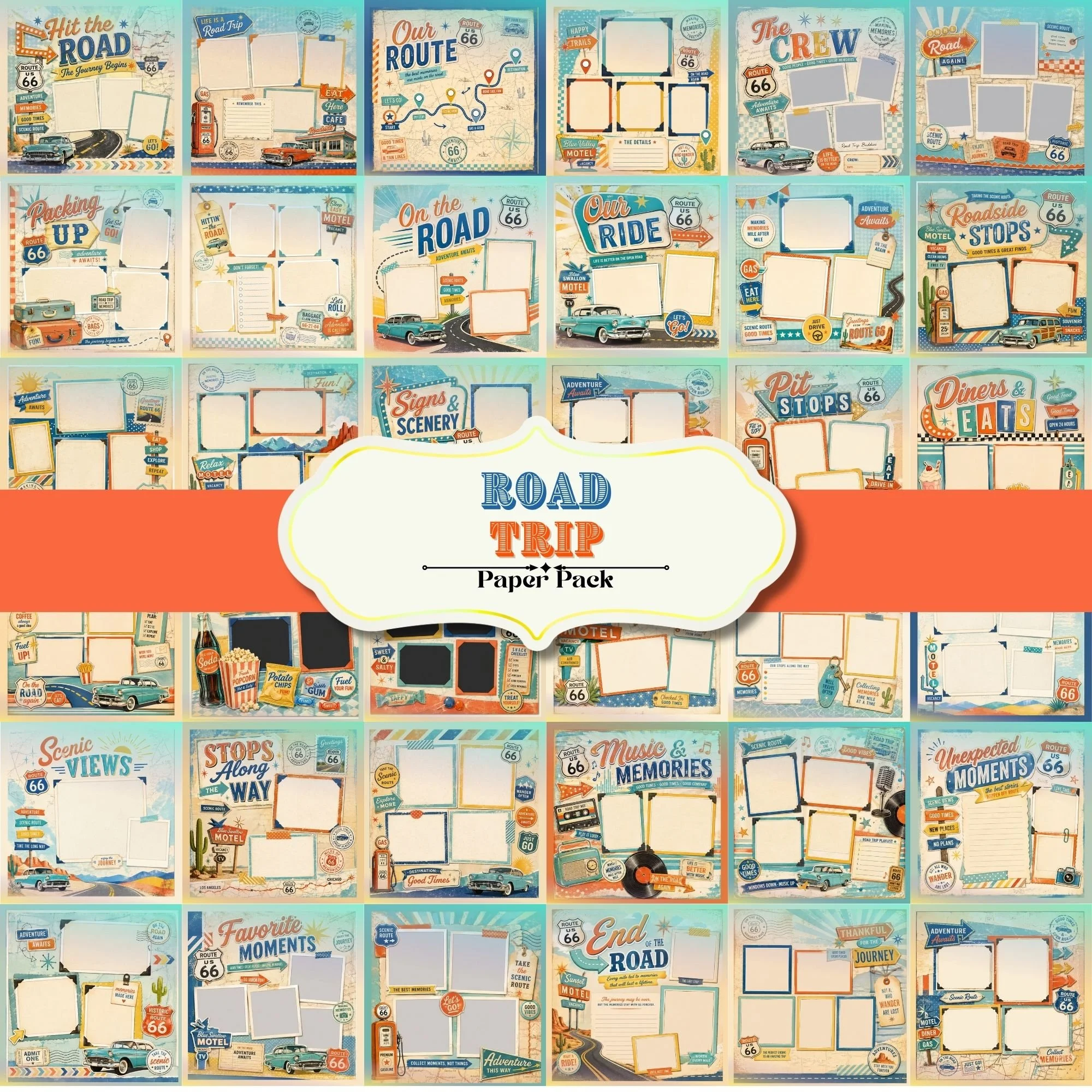 Road Trip Layout Pack