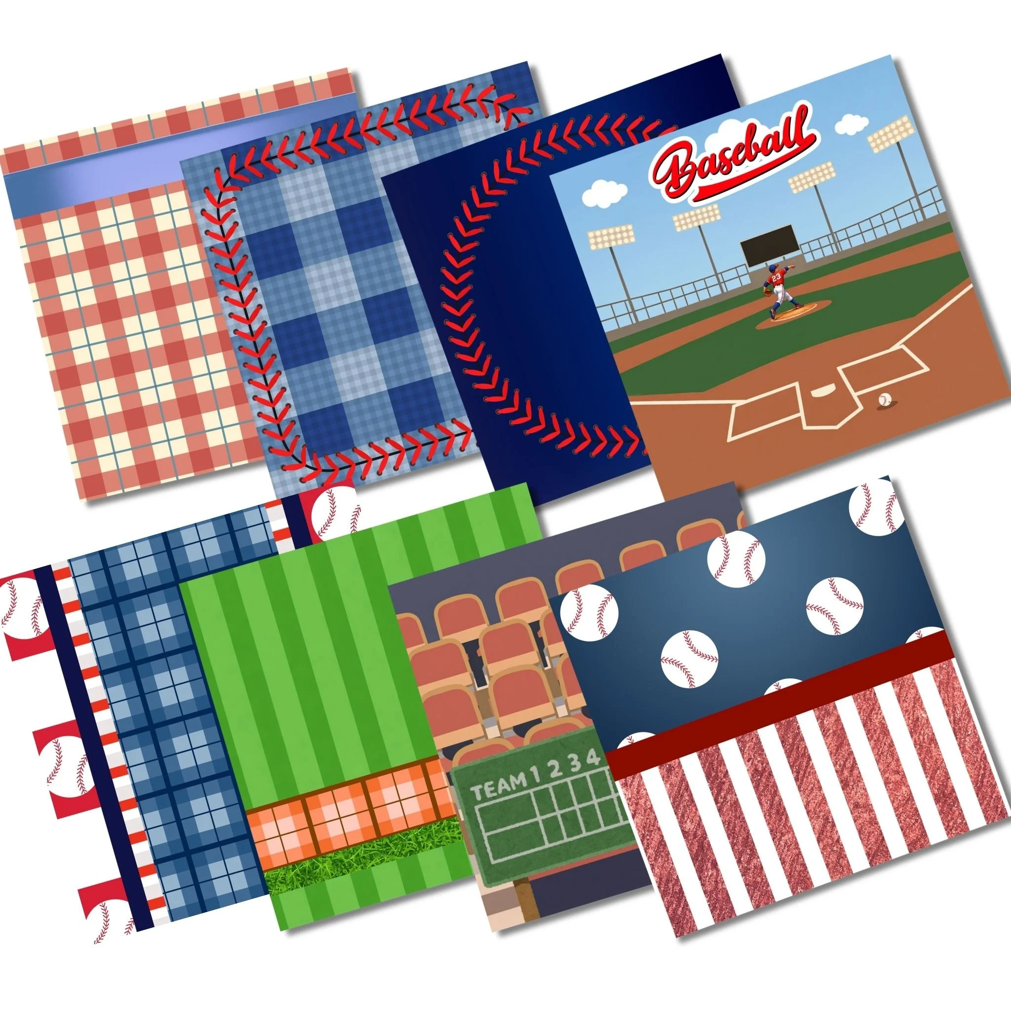 SPECIAL PRE-ORDER: Baseball Coordinating Paper Pack