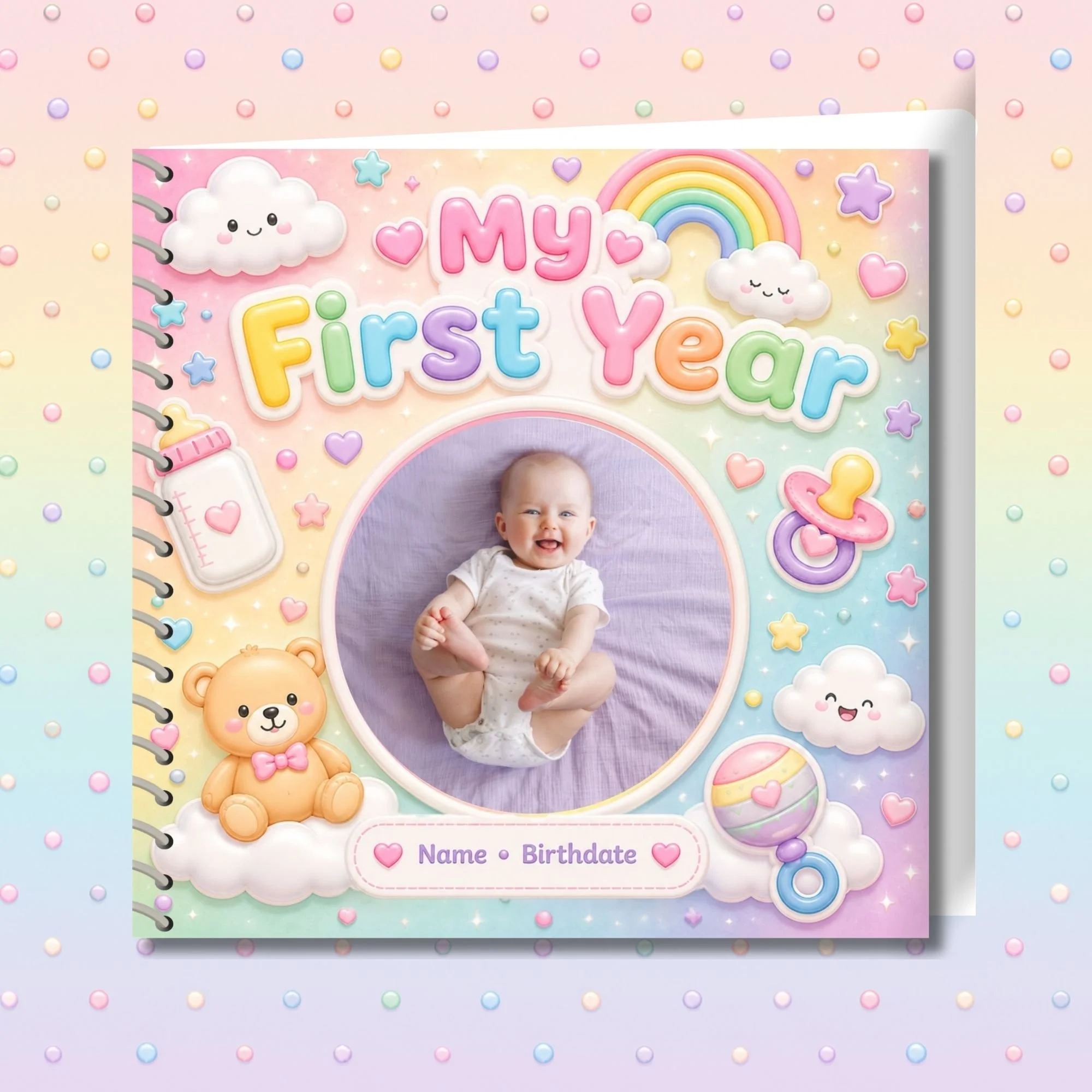My First Year Memorette Personalized Scrapbook