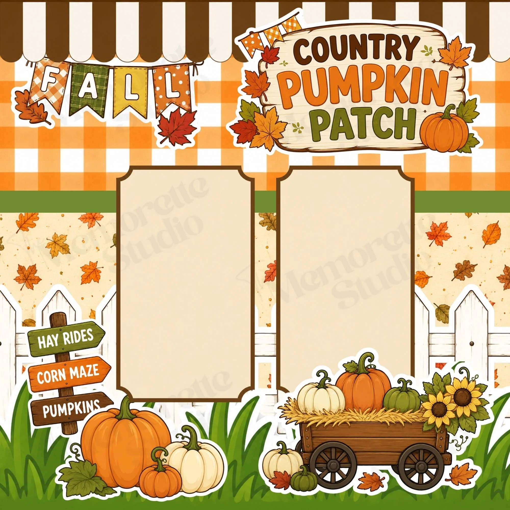 Country Pumpkin Patch Page Kit
