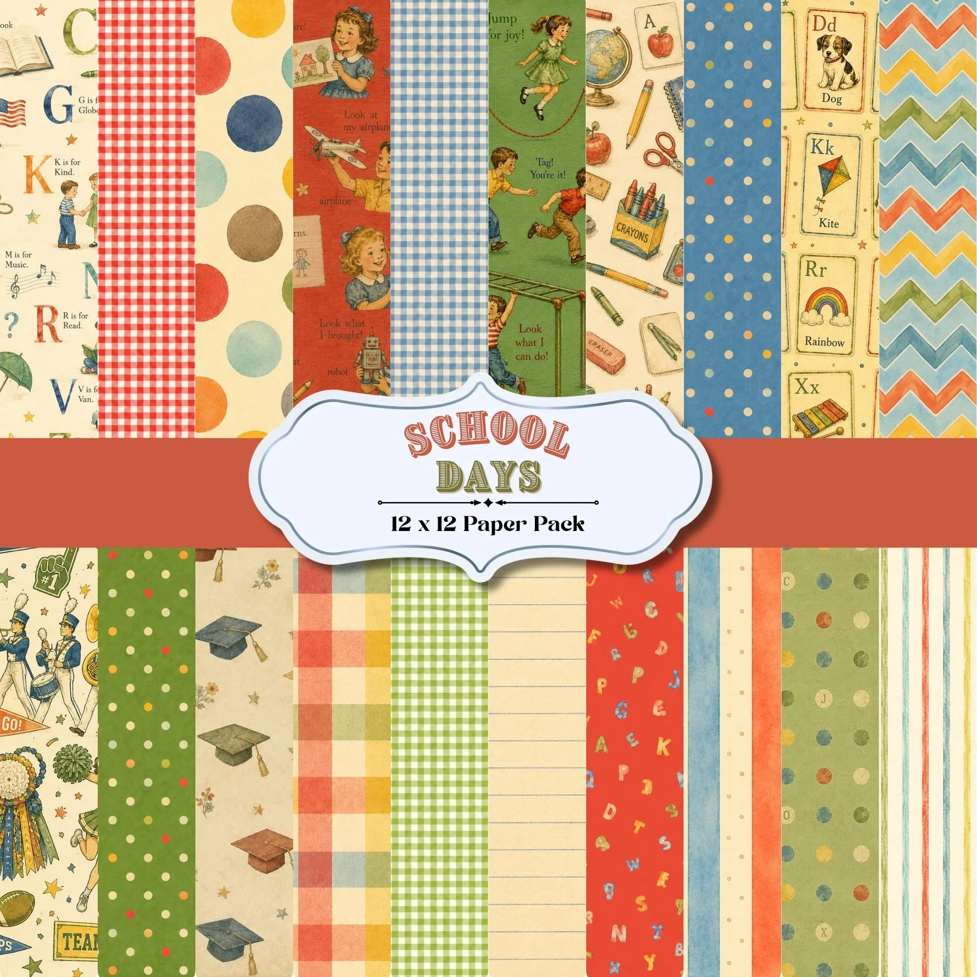 School Days Paper Pack